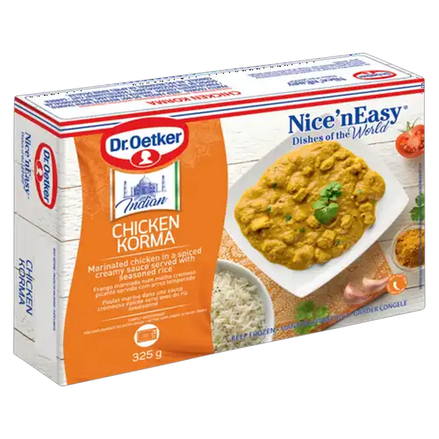 Image of Dr. Oetker Nice 'N Easy Frozen Chicken Korma Ready Meal 325g