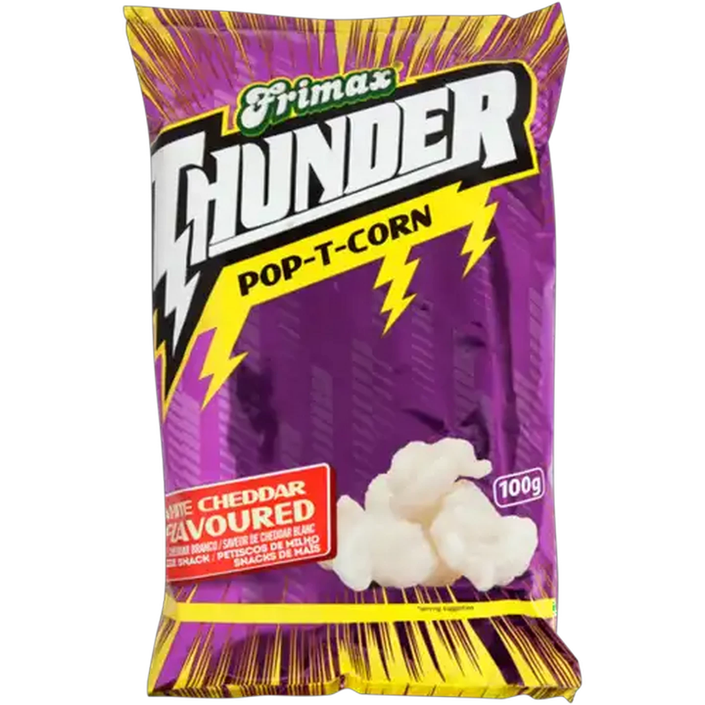 Image of Frimax Thunder White Chedder Flavoured Pop-T-Corn Bag 100g