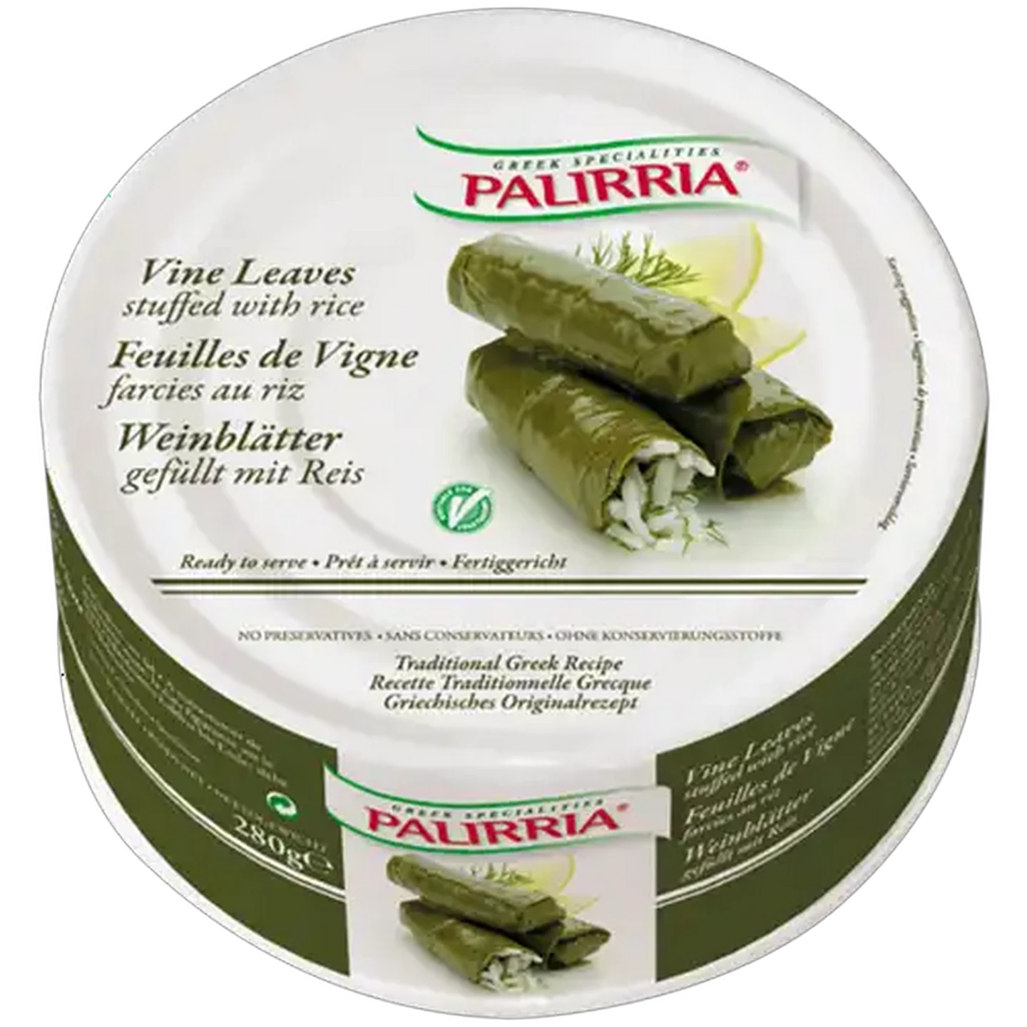 Image of Palirria Vine Leaves Stuffed With Rice 280g