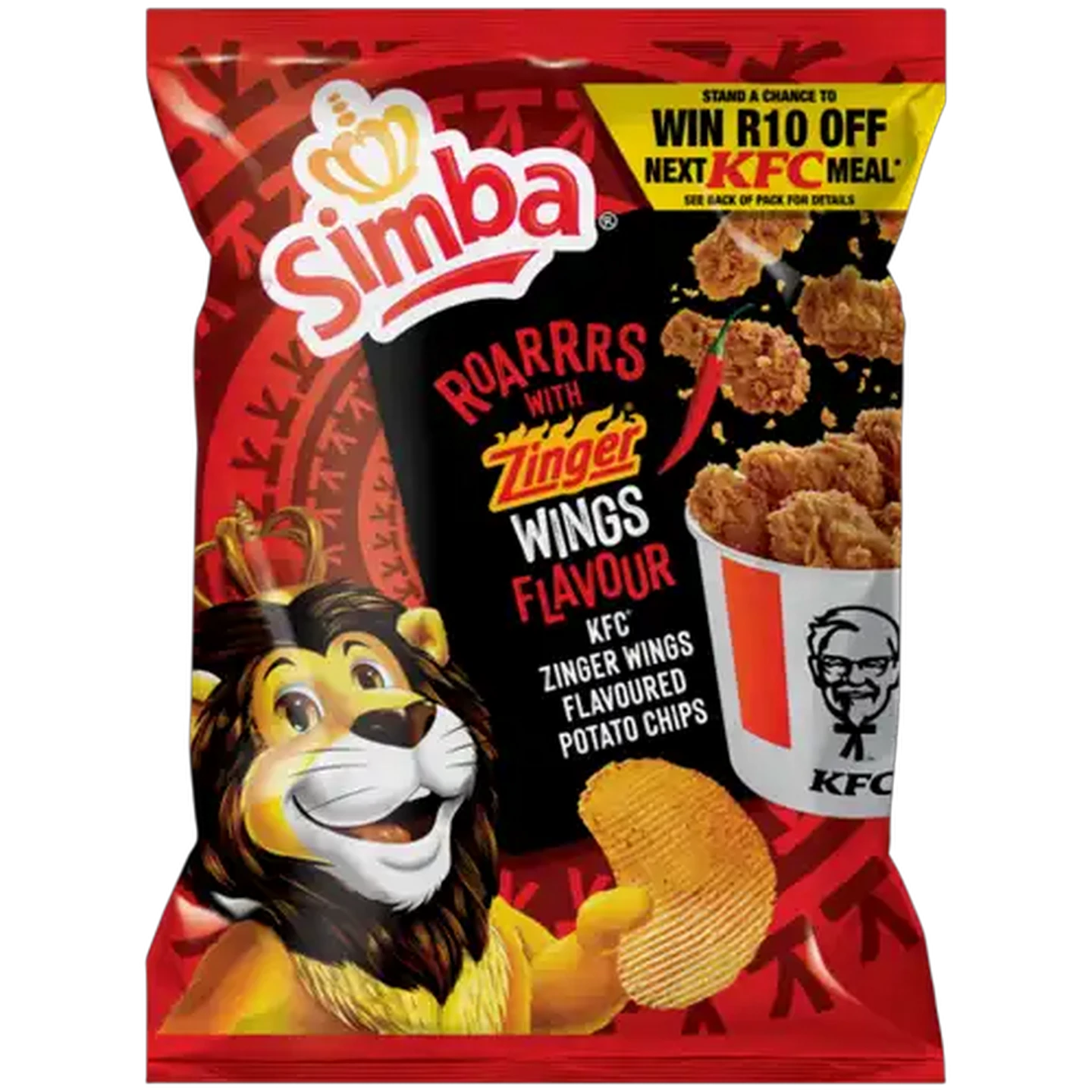 Image of Simba KFC Zinger Wings Flavoured Potato Chips 120g