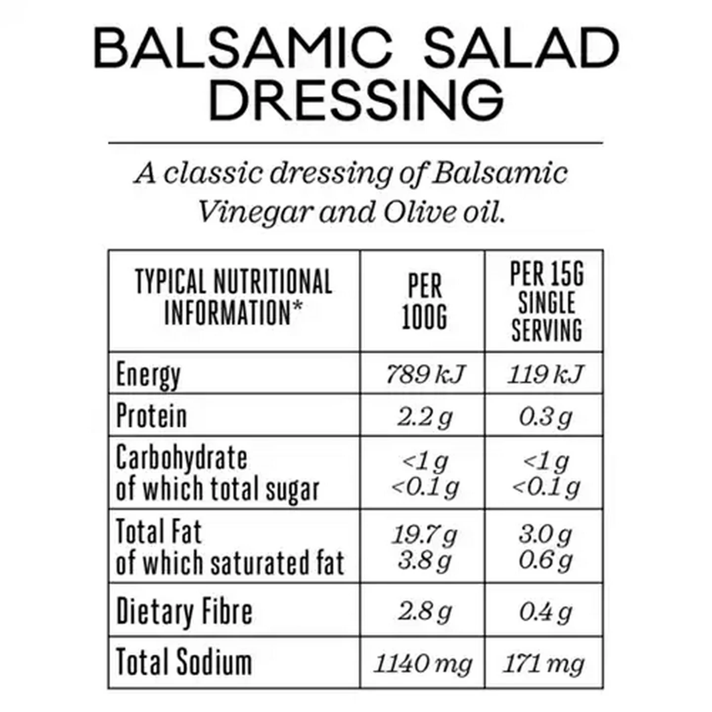Image of Forage And Feast Balsamic Salad Dressing 125ml