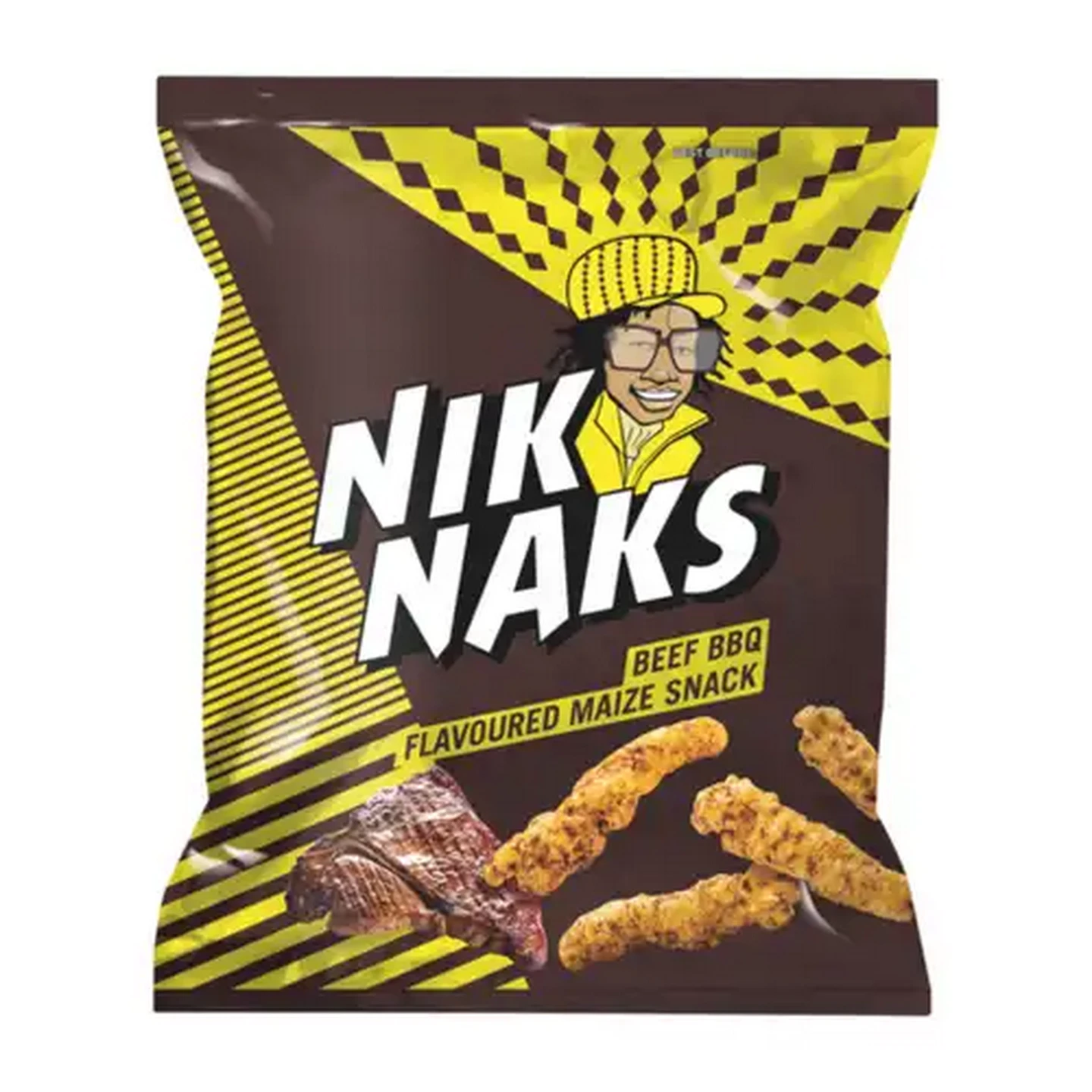 Image of NikNaks Beef BBQ Flavoured Maize Snack 135g