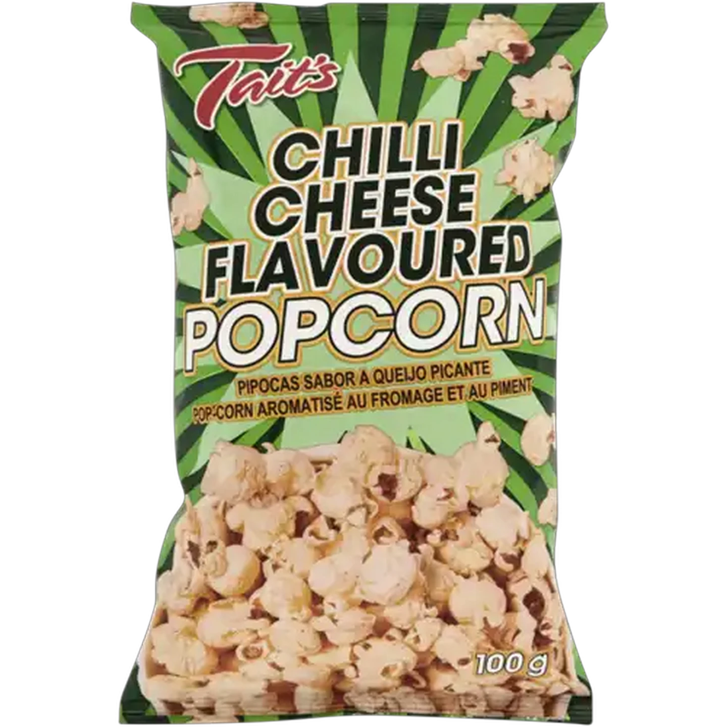 Image of Tait's Chilli Cheese Popcorn 100g