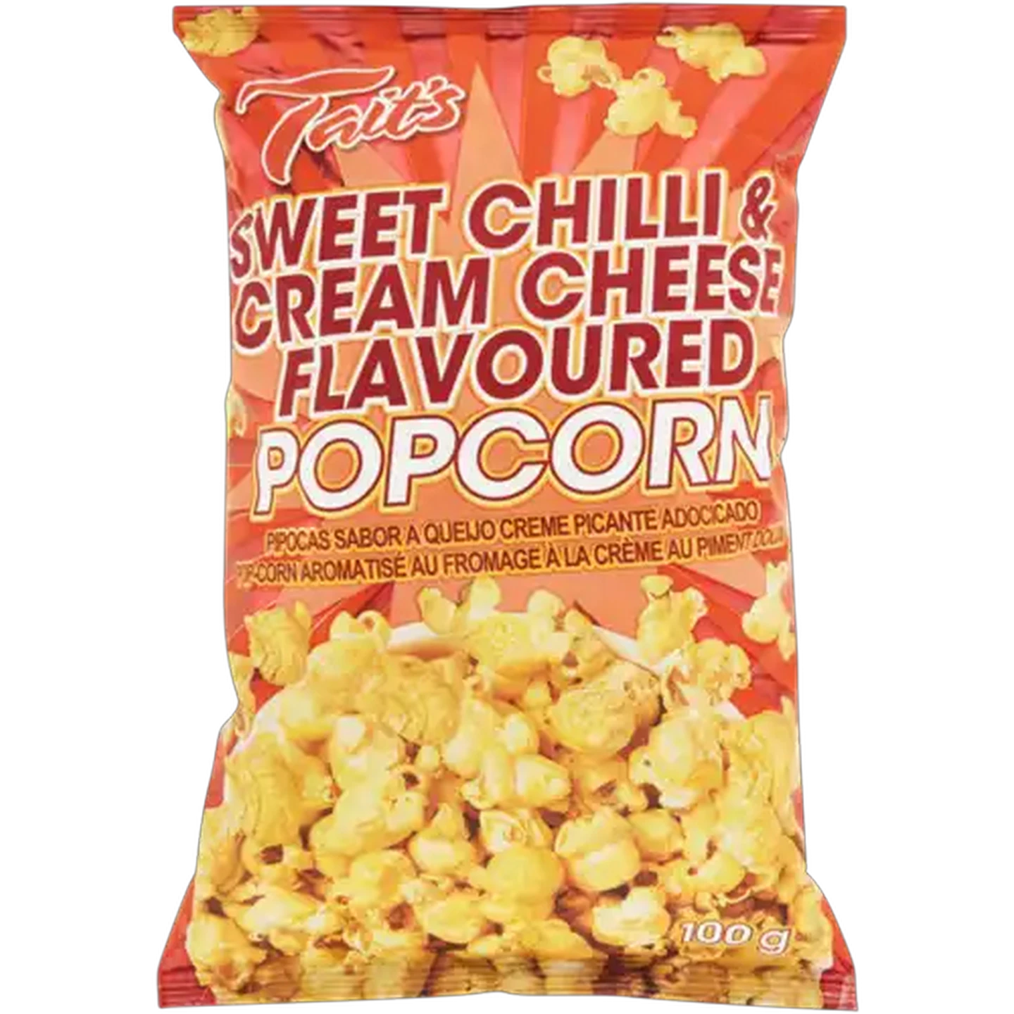 Image of Tait's Sweet Chilli & Cream Cheese Popcorn 100g