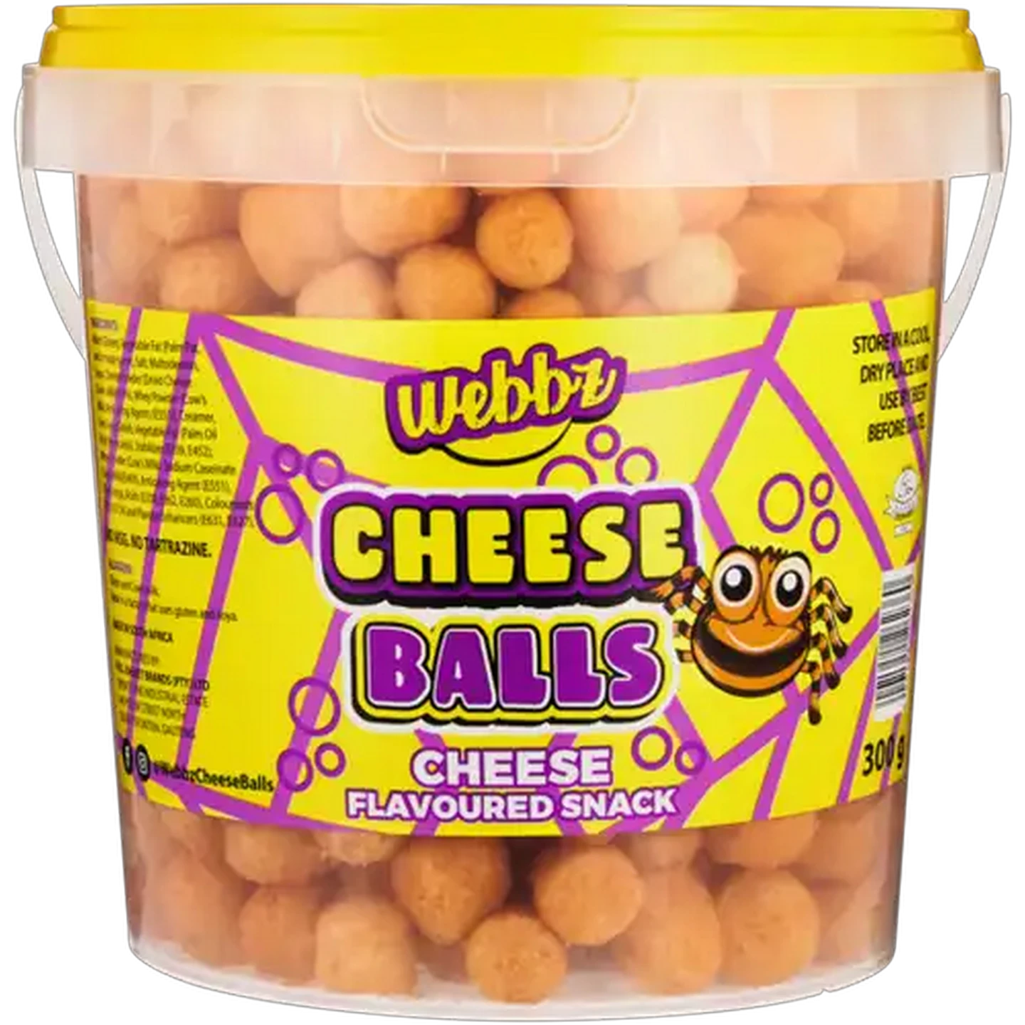 Image of Webbz Cheese Flavoured Cheese Balls Maize Snack 300g