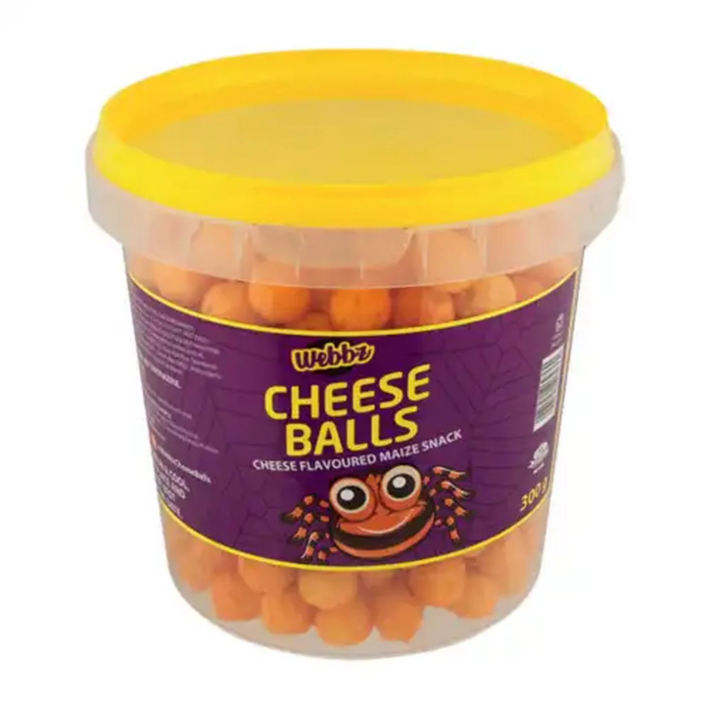 Image of Webbz Cheese Flavoured Cheese Balls Maize Snack 300g