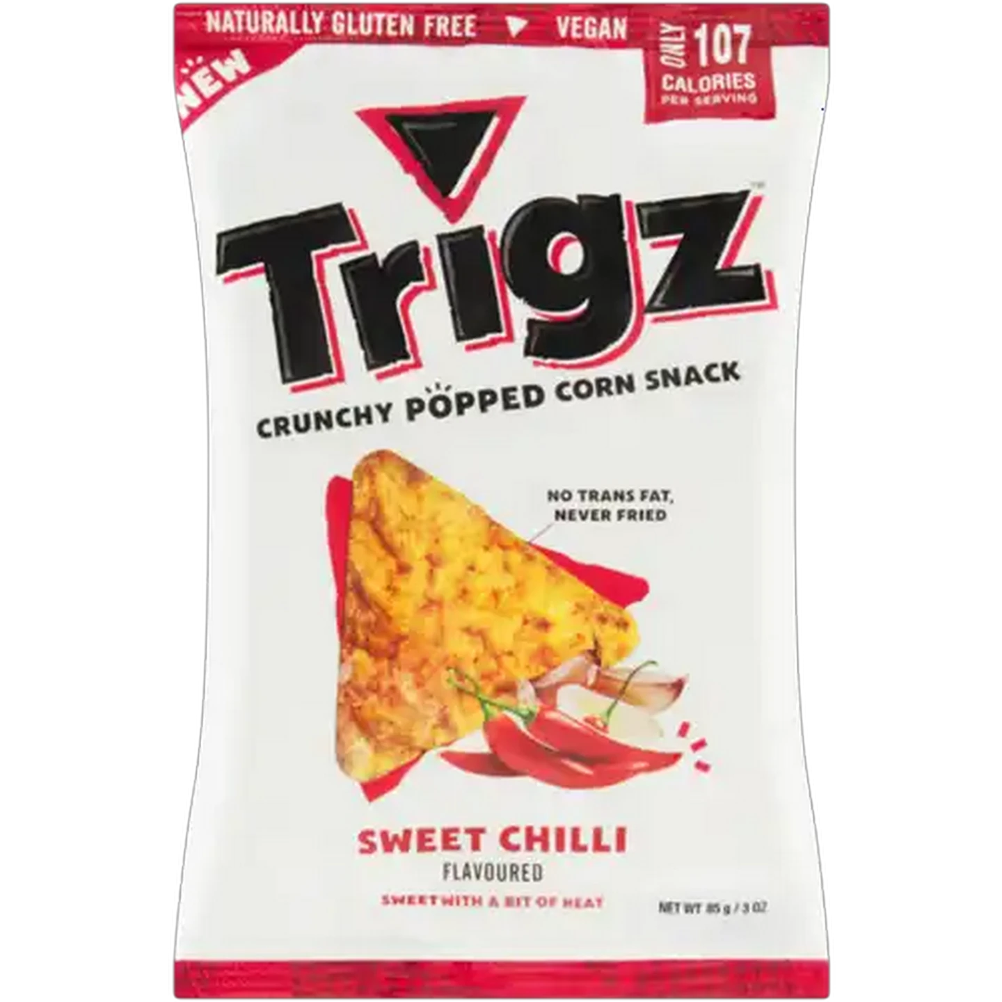 Image of Trigz Sweet Chilli Flavoured Corn Snack 85g