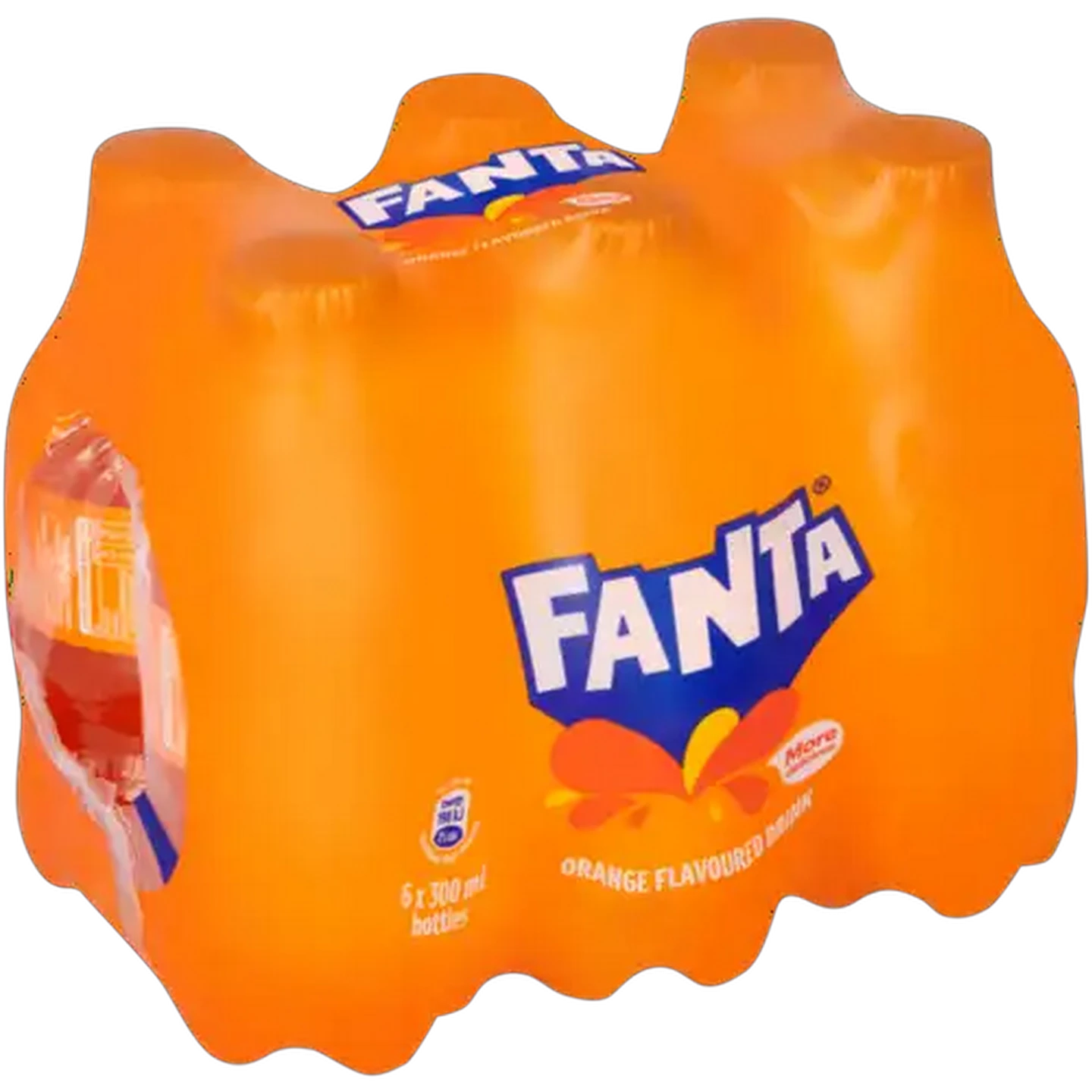 Image of Fanta Orange Flavoured Sparkling Drink 6 x 300ml