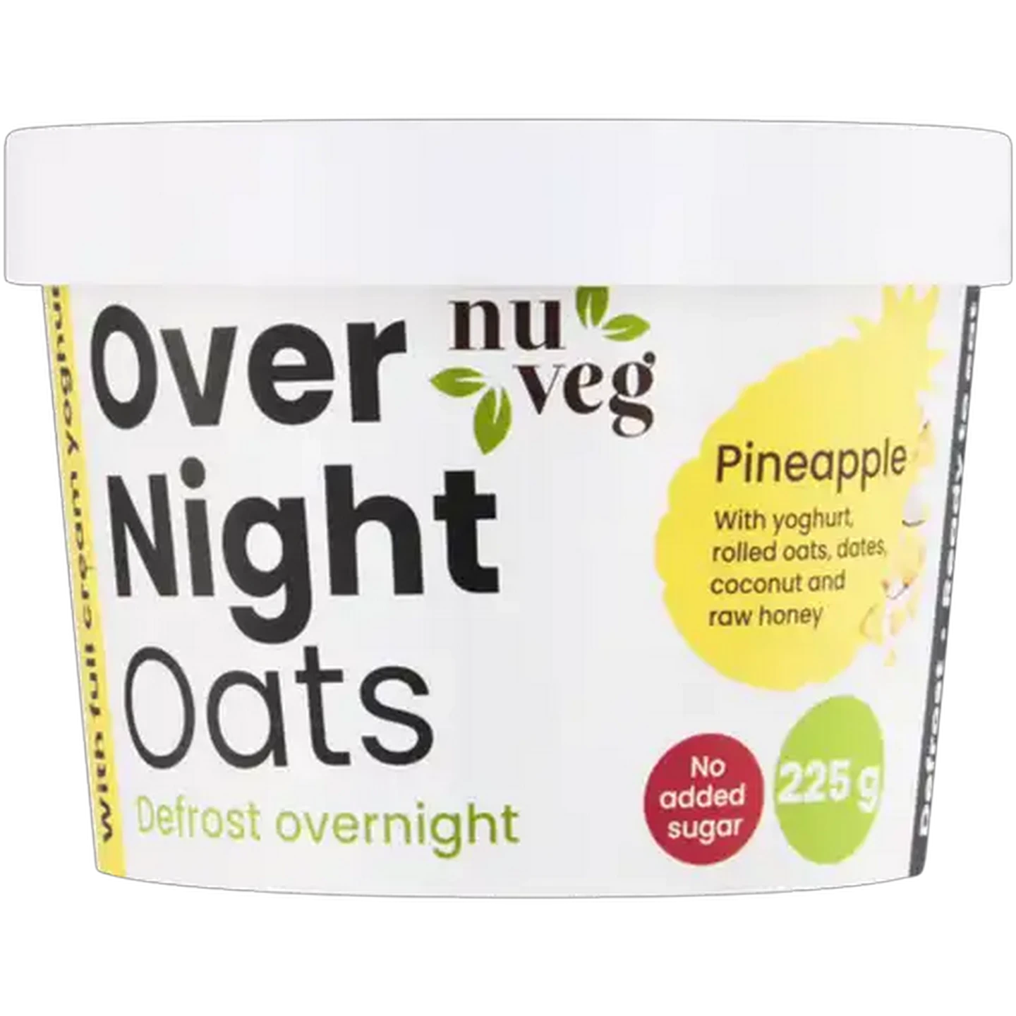 Image of Nuveg Frozen Pineapple Over Night Oats 225g