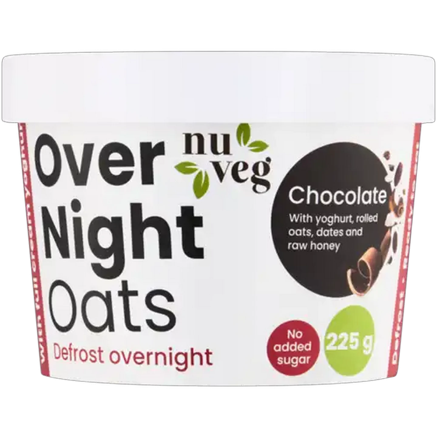 Image of Nuveg Frozen Chocolate Flavoured Over Night Oats 225g