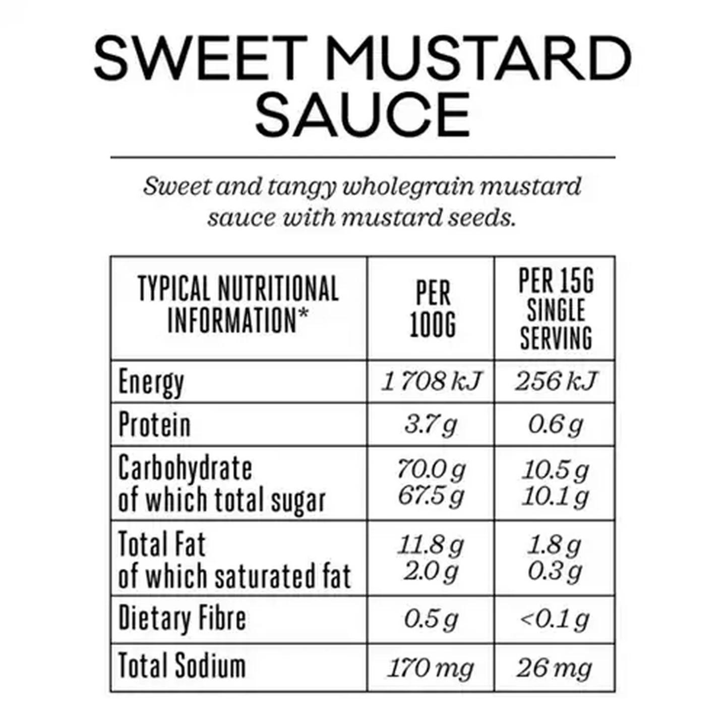 Image of Forage And Feast Sweet Mustard Sauce 250g