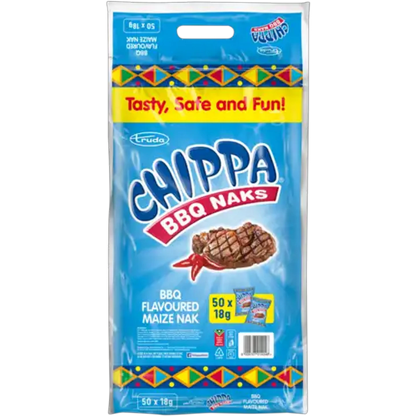 Image of Truda Chippa BBQ Flavoured Maize Naks 50 x 18g