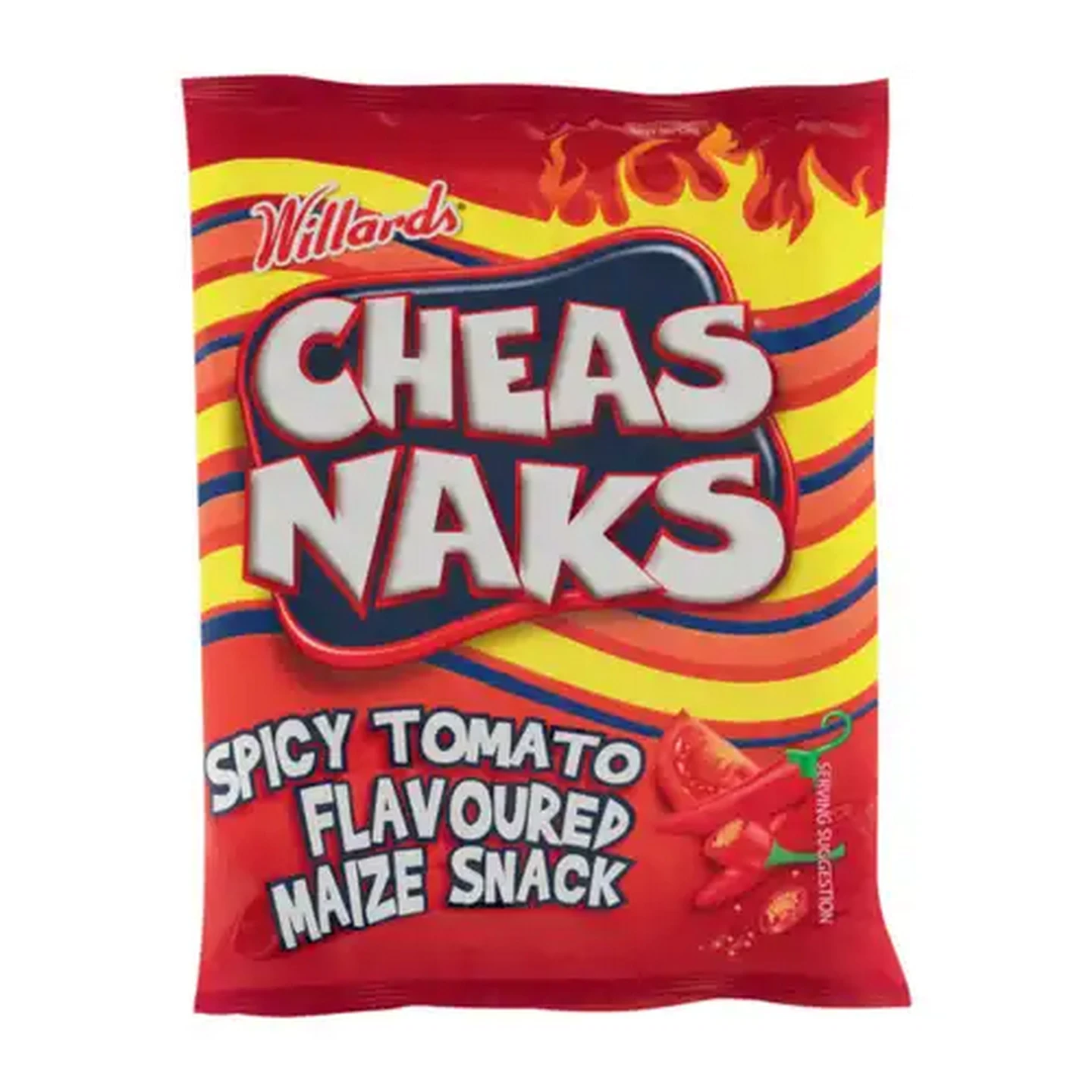 Image of Cheas Naks Spicy Tomato Flavoured Maize Snack 135g