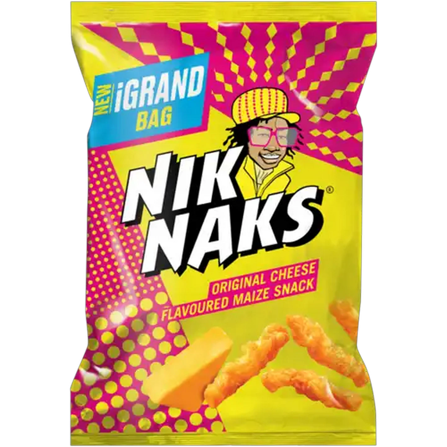 Image of NikNaks Original Cheese Flavoured Maize Snack 190g