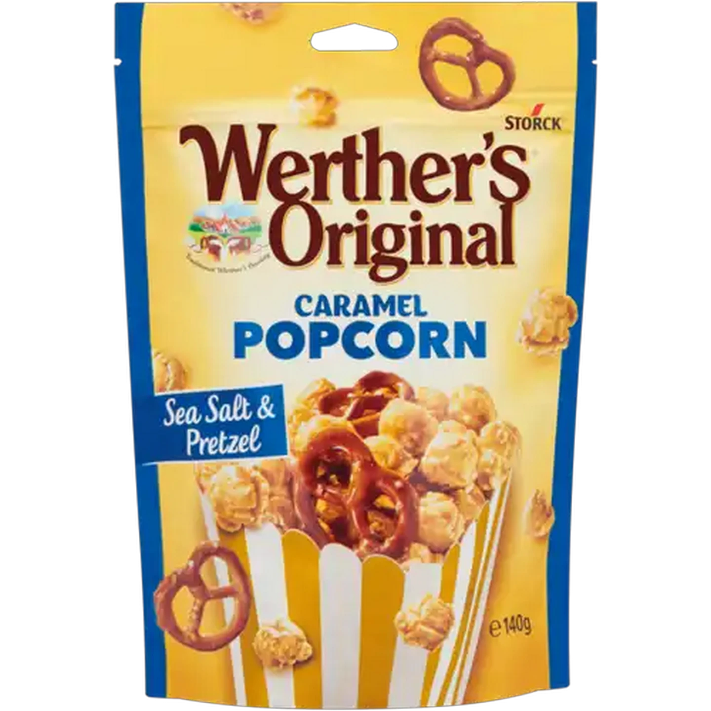 Image of Werther's Original Sea Salt & Pretzel Caramel Popcorn 140g