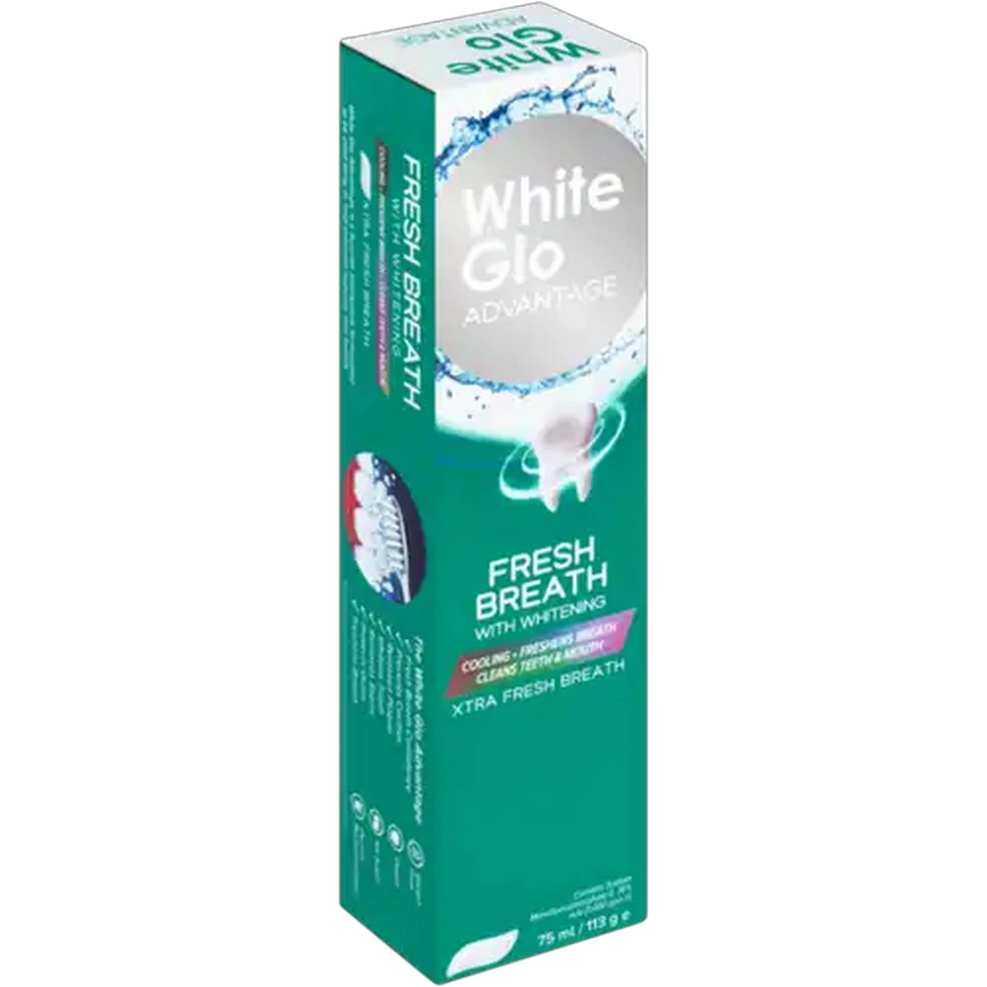 Image of White Glo Advantage Fresh Breath Toothpaste 75ml