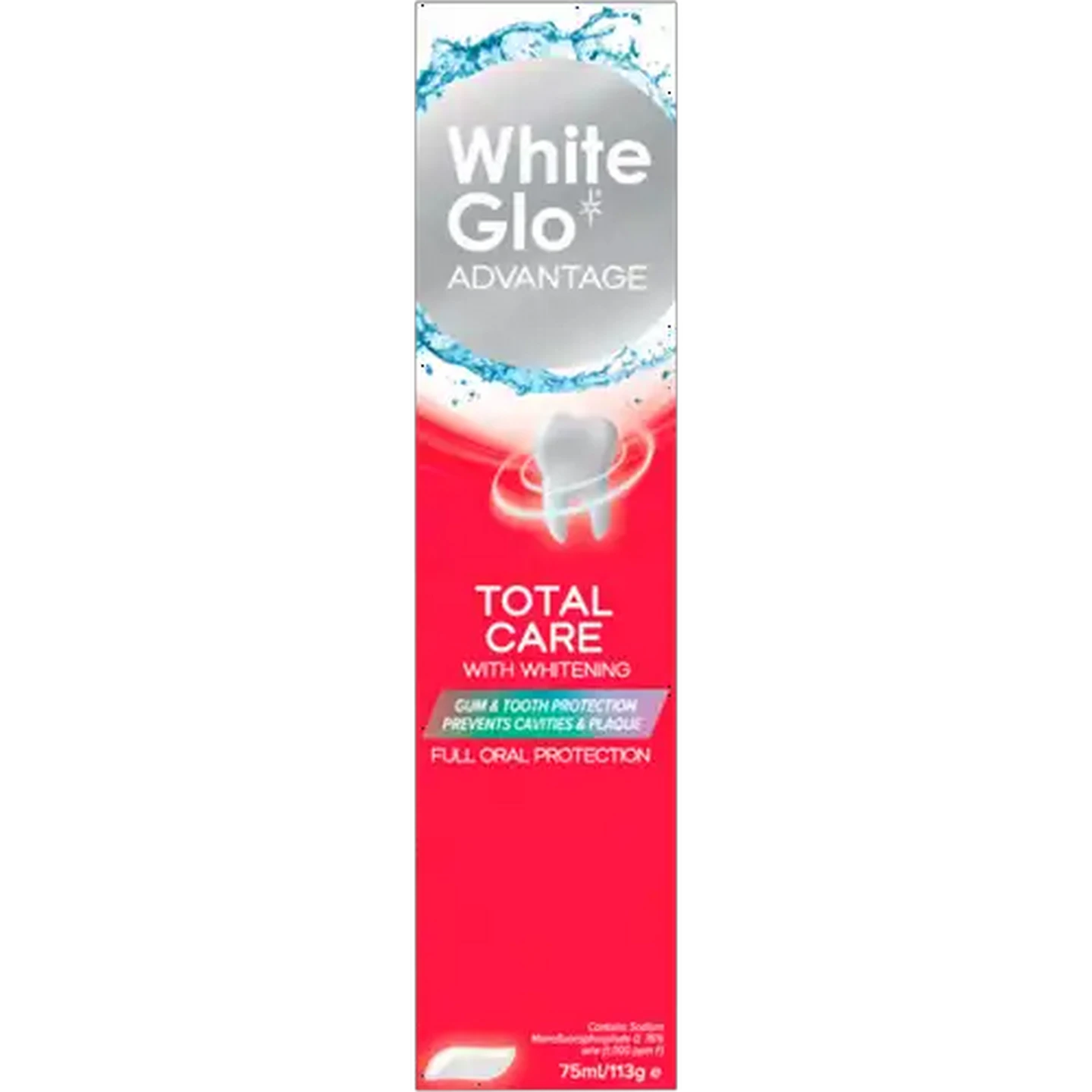 Image of White Glo Advantage Total Care Toothpaste 75ml