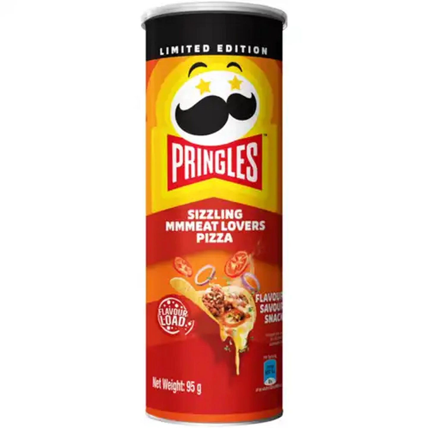 Image of Pringles Sizzling Meat Lovers Pizza Savoury Snack 95g