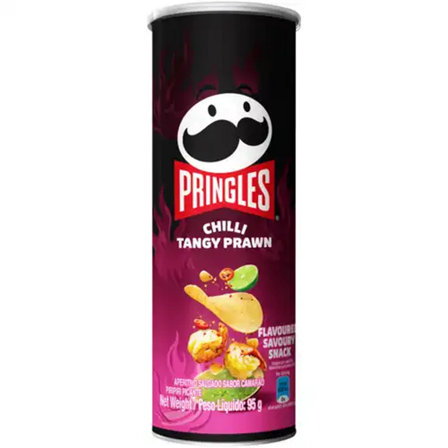 Image of Pringles Chilli Tangy Prawn Flavoured Savoury Snack 95g