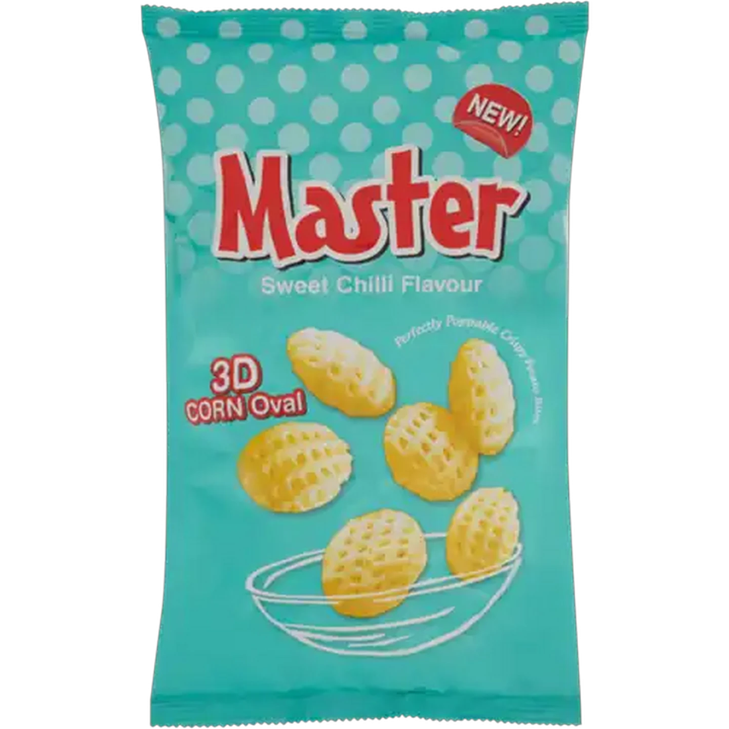Image of AK Foods Master Sweet Chilli Flavour 3D Corn Oval Potato Bites 100g
