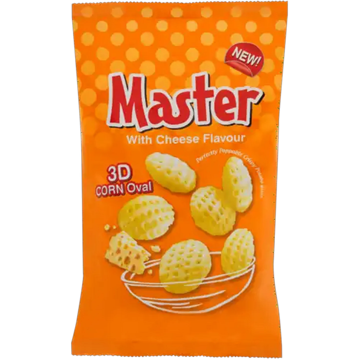Image of AK Foods Master Cheese Flavour 3D Corn Oval Potato Bites 100g
