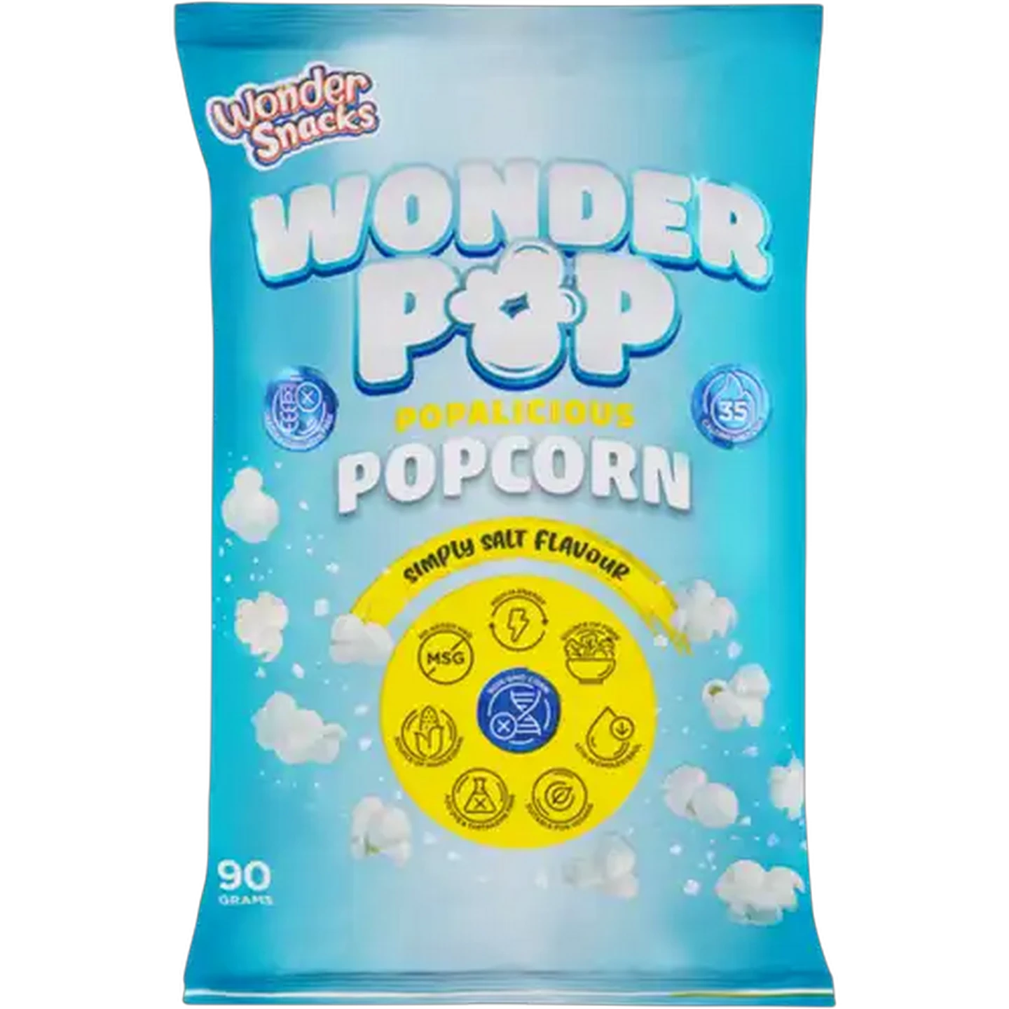 Image of Wonder Snacks Wonder Pop Simply Salt Flavour Popcorn 90g