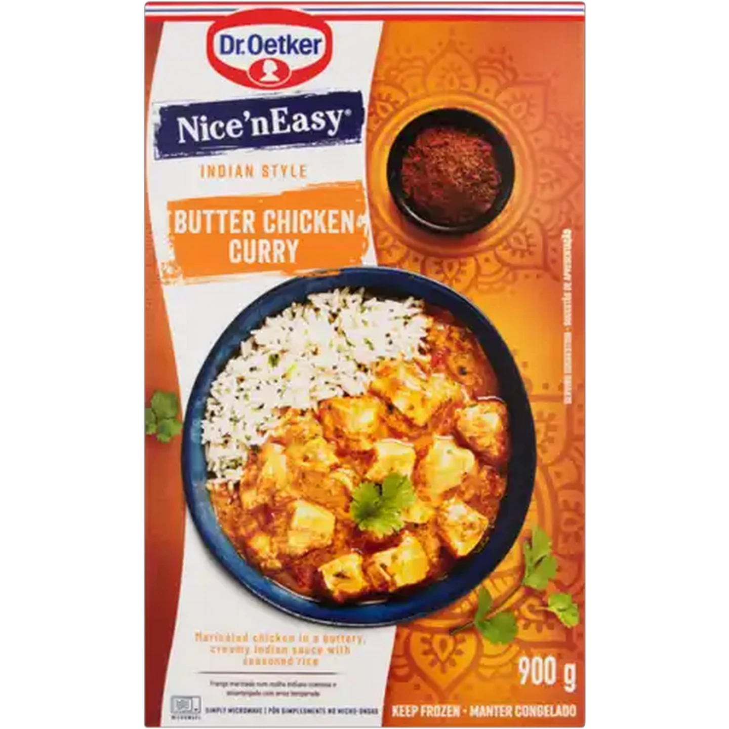 Image of Dr. Oetker Nice'nEasy Frozen Butter Chicken Curry 900g