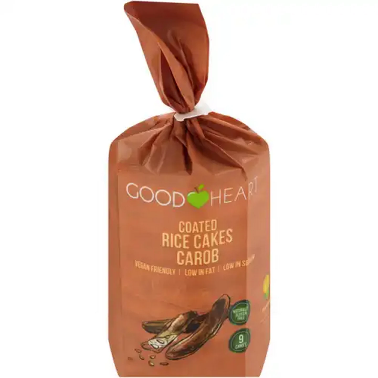Image of Good Heart Carob Coated Rice Cakes 180g