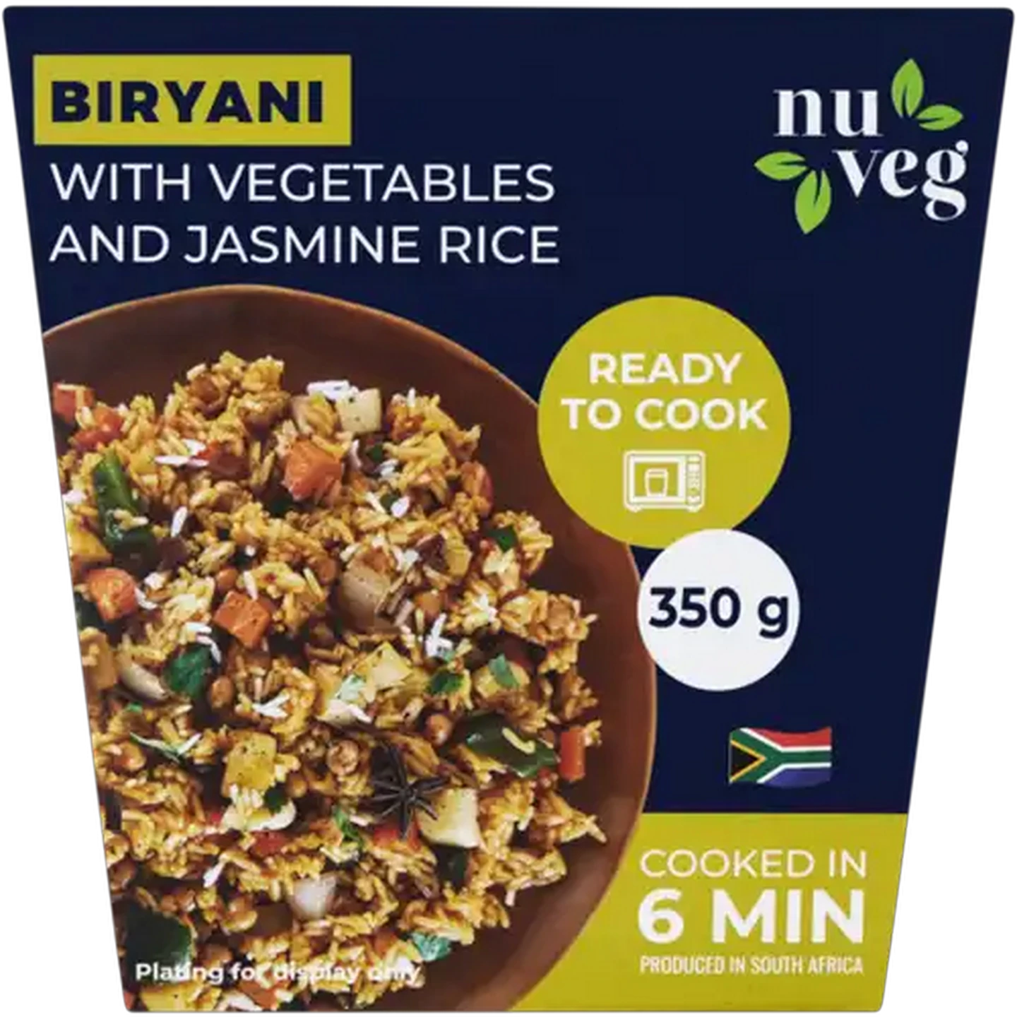 Image of Nuveg Frozen Biryani with Vegetables and Jasmine Rice 350g