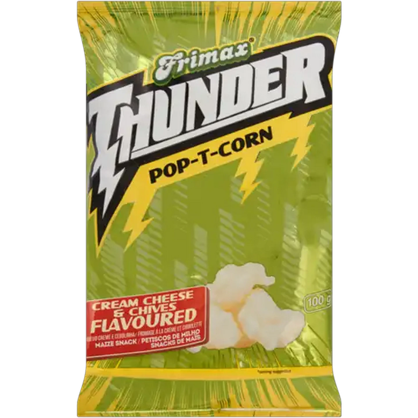 Image of Frimax Thunder Cream Cheese & Chives Flavoured Pop-T-Corn 100g