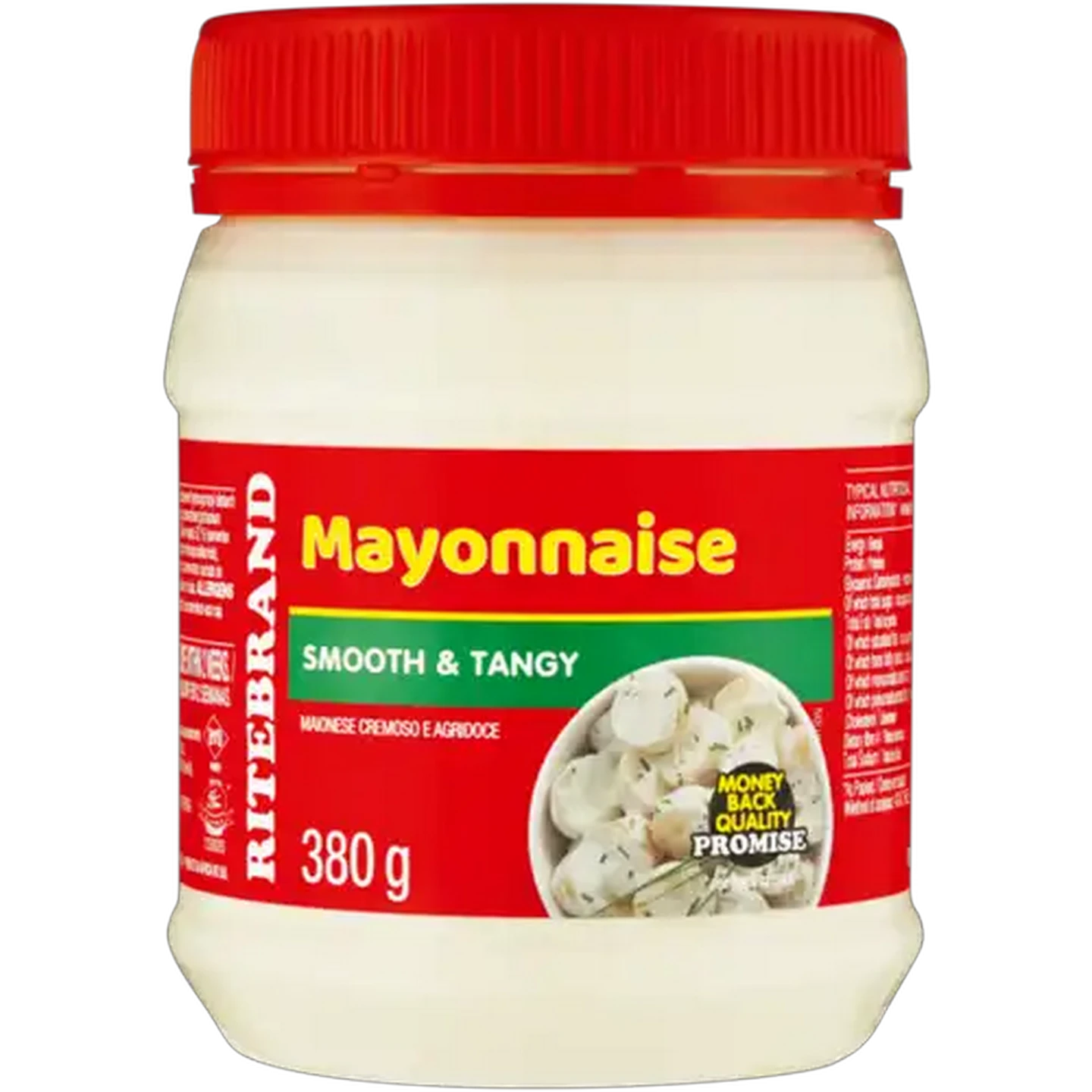 Image of Ritebrand Smooth & Tangy Mayonnaise 380g