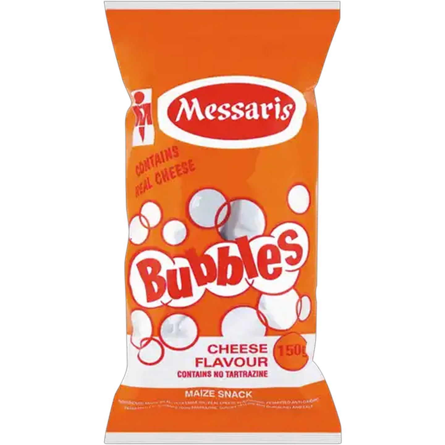 Image of Messaris Bubbles Cheese Flavour Maize Snack 150g