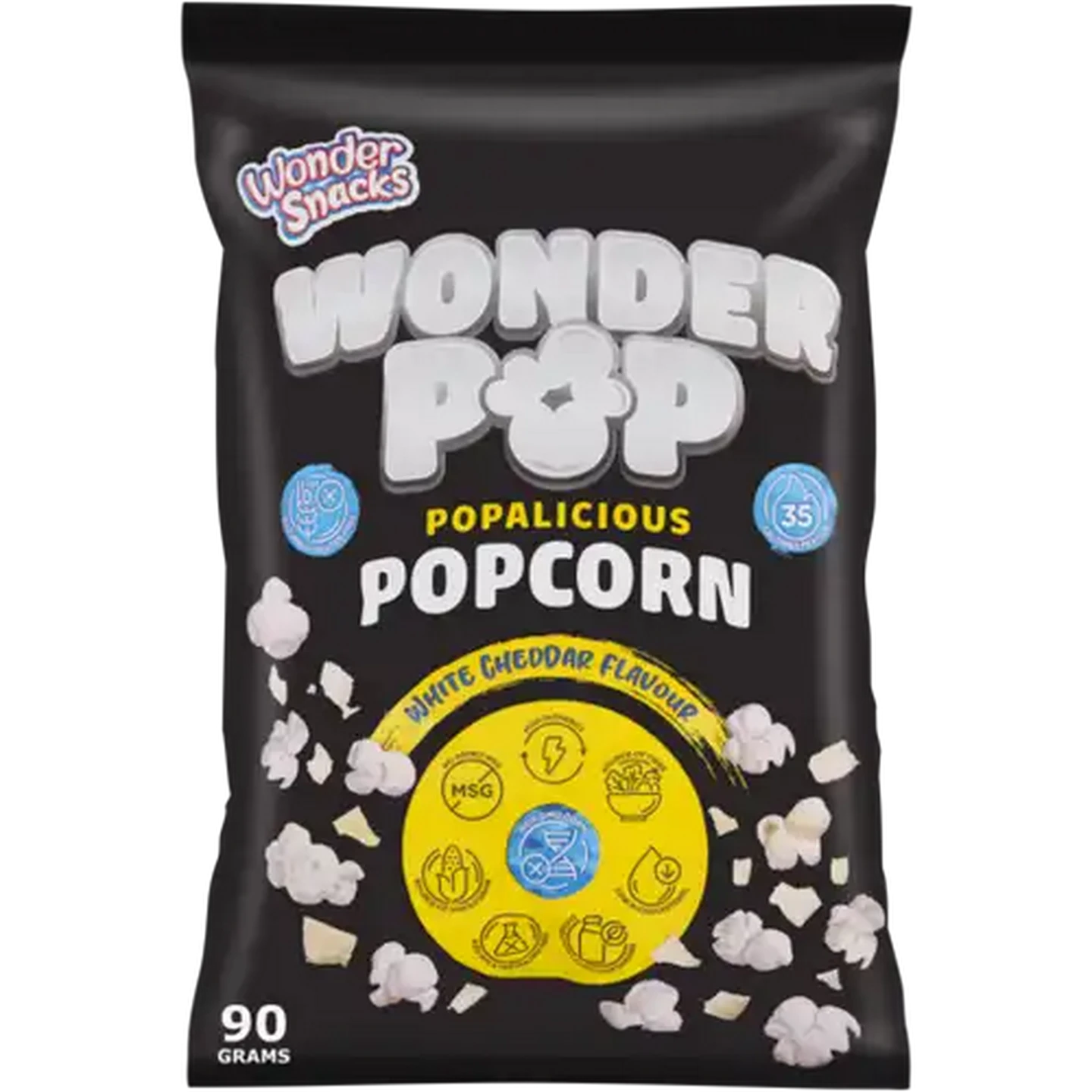Image of Wonder Snacks Wonder Pop White Cheddar Flavour Popcorn 90g