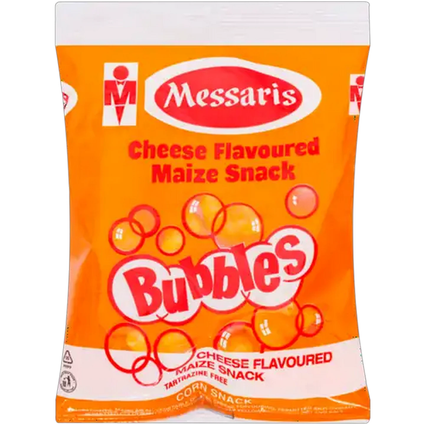 Image of Messaris Bubbles Cheese Flavoured Maize Snack 20g