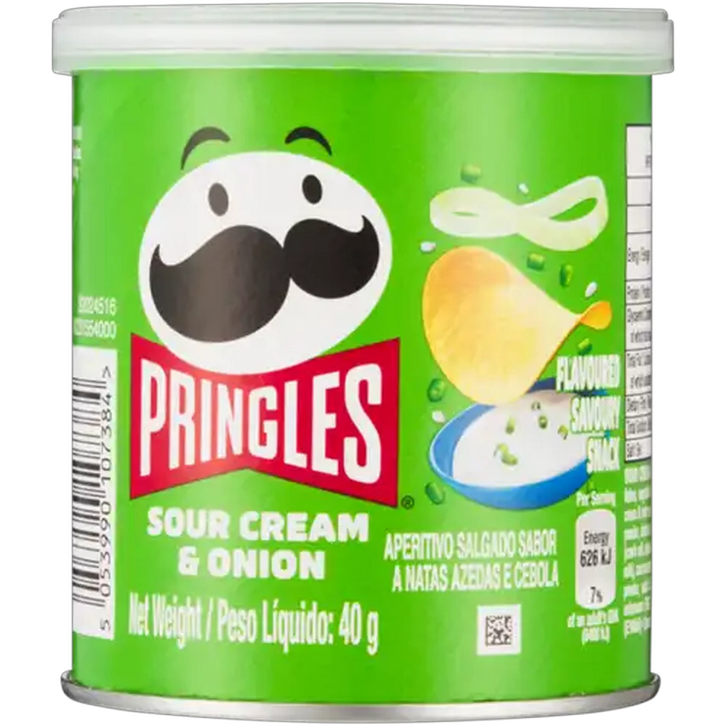 Image of Pringles Sour Cream & Onion Flavoured Savoury Snack 40g