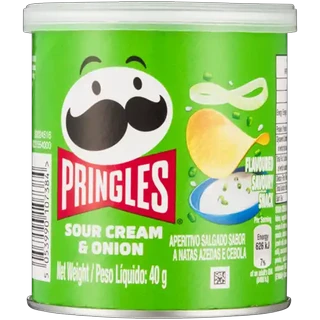 Pringles Sour Cream & Onion Flavoured Savoury Snack 40g