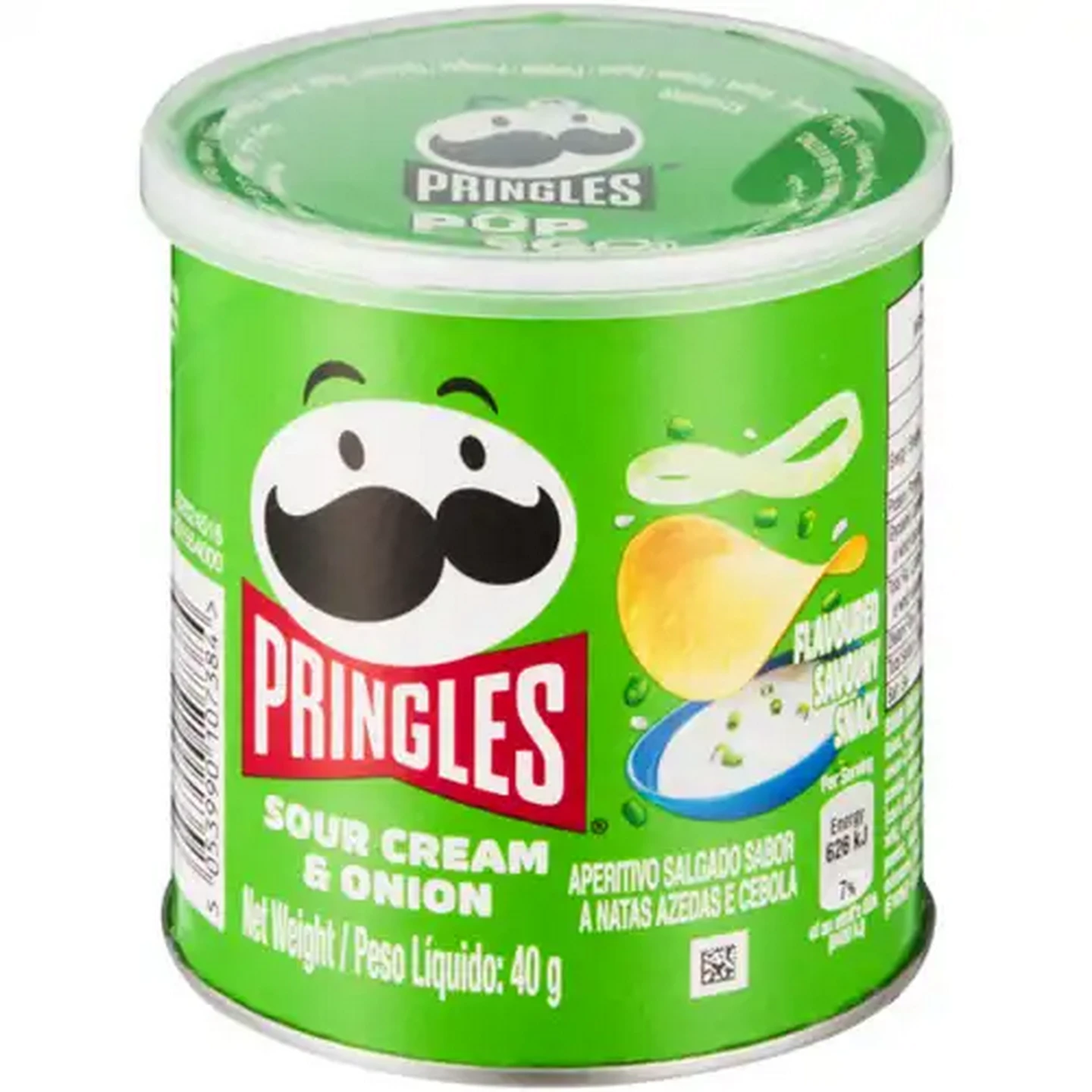 Image of Pringles Sour Cream & Onion Flavoured Savoury Snack 40g