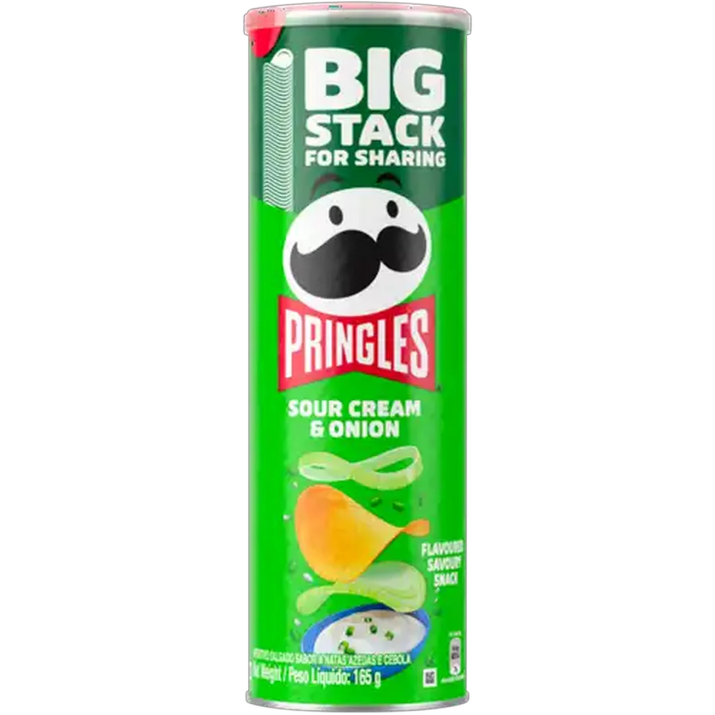 Image of Pringles Sour Cream & Onion Flavoured Savoury Snack 165g