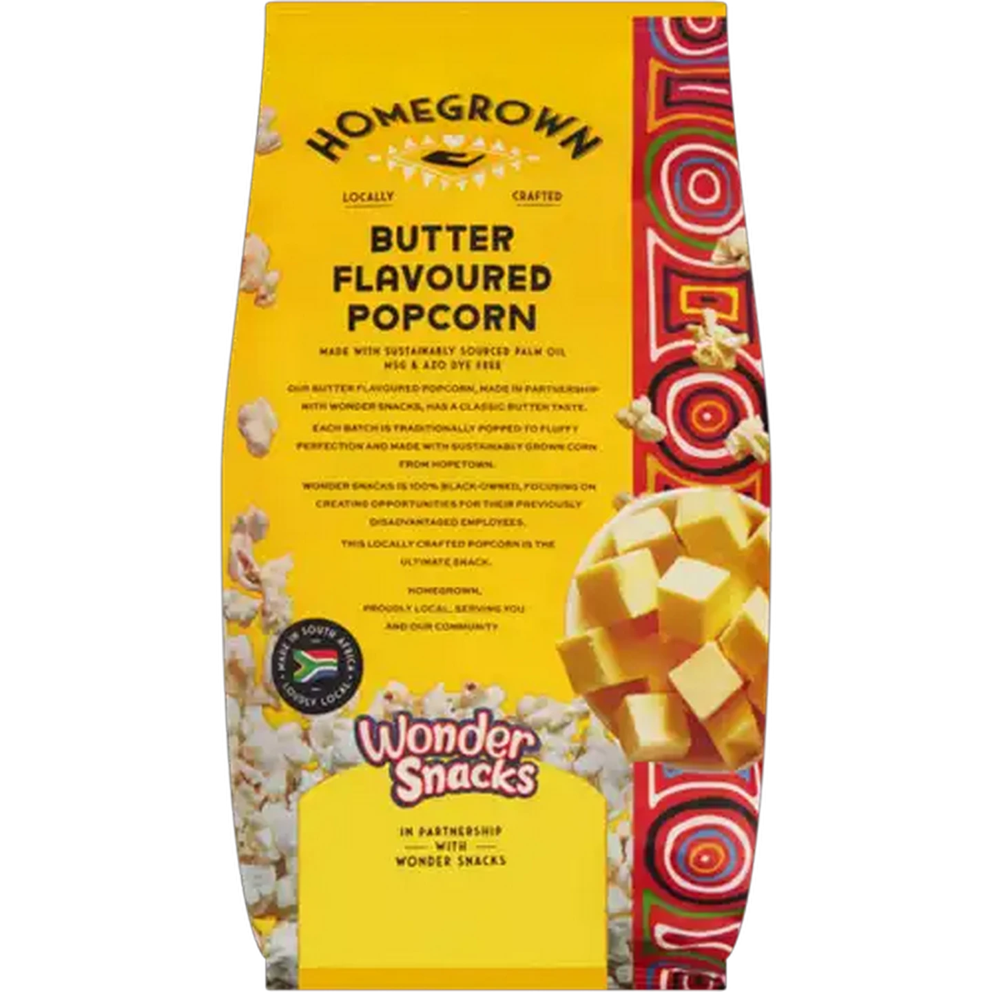 Image of Homegrown Butter Flavoured Popcorn 90g