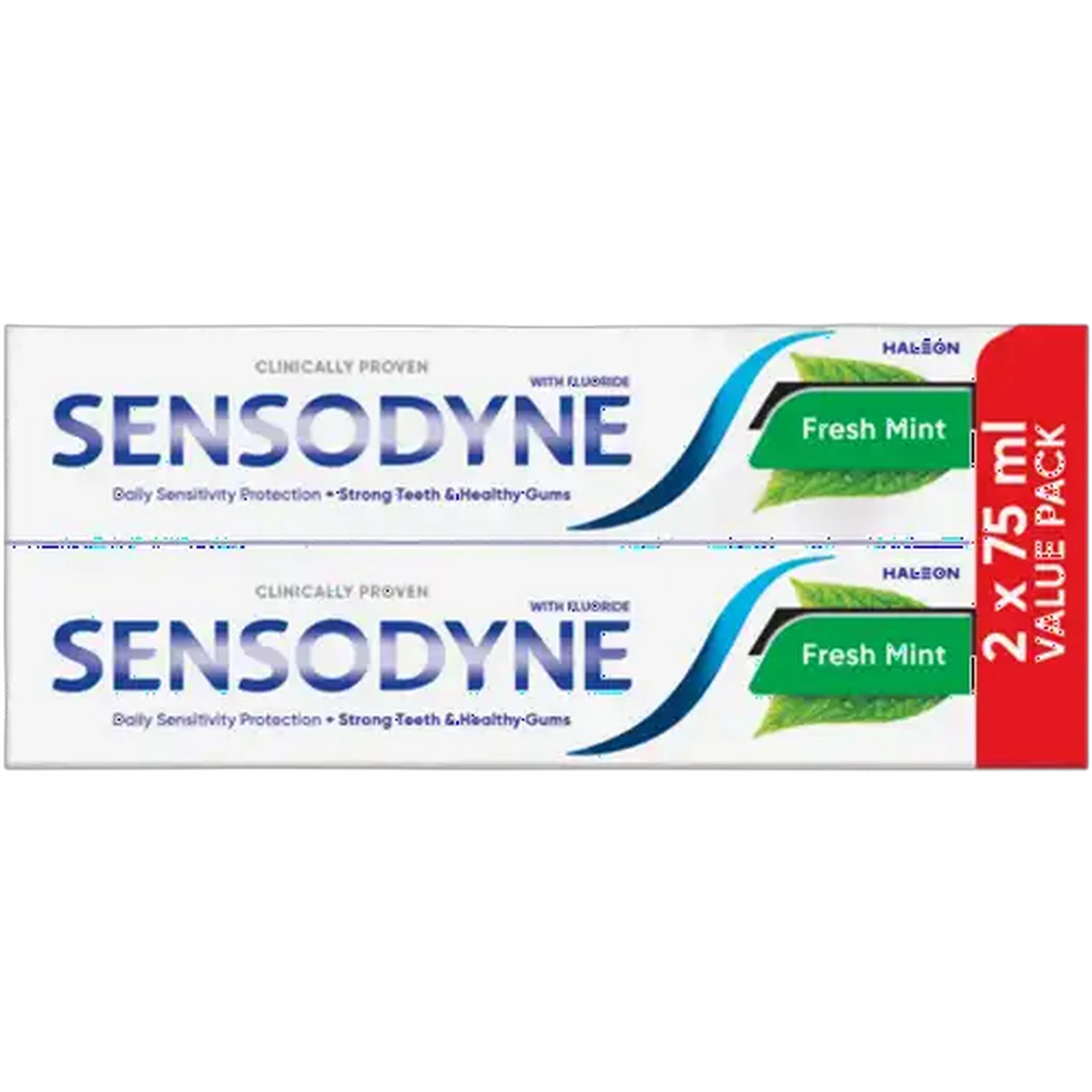 Image of Sensodyne Fresh Mint Fluoride Toothpaste 2 x 75ml