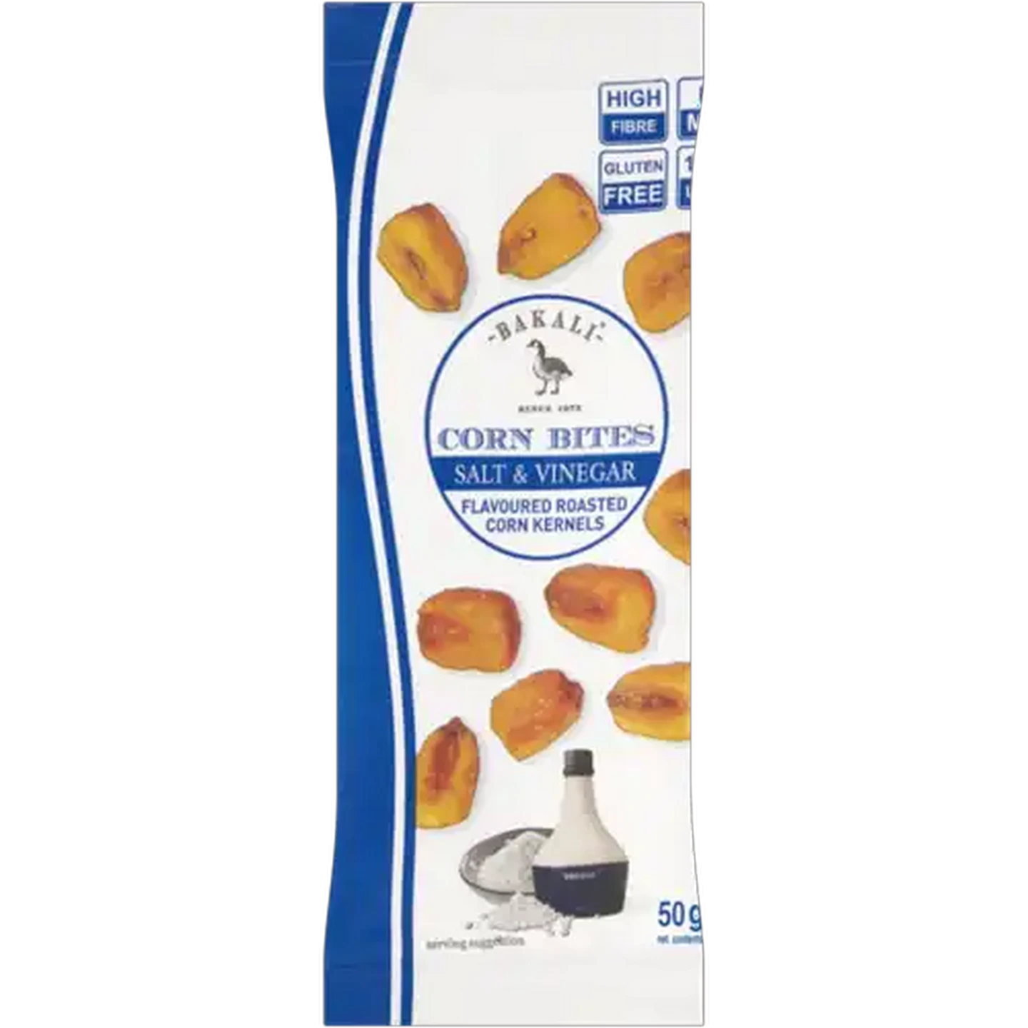 Image of Bakali Salt & Vinegar Flavoured Corn Bites 50g
