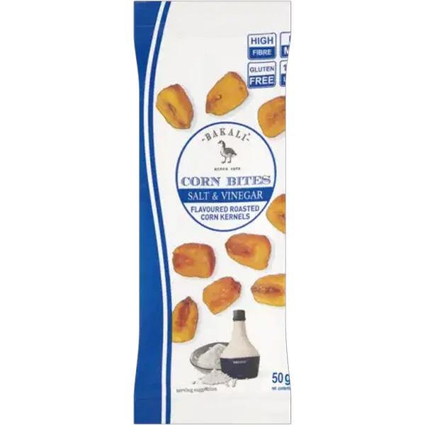 Bakali Salt & Vinegar Flavoured Corn Bites 50g