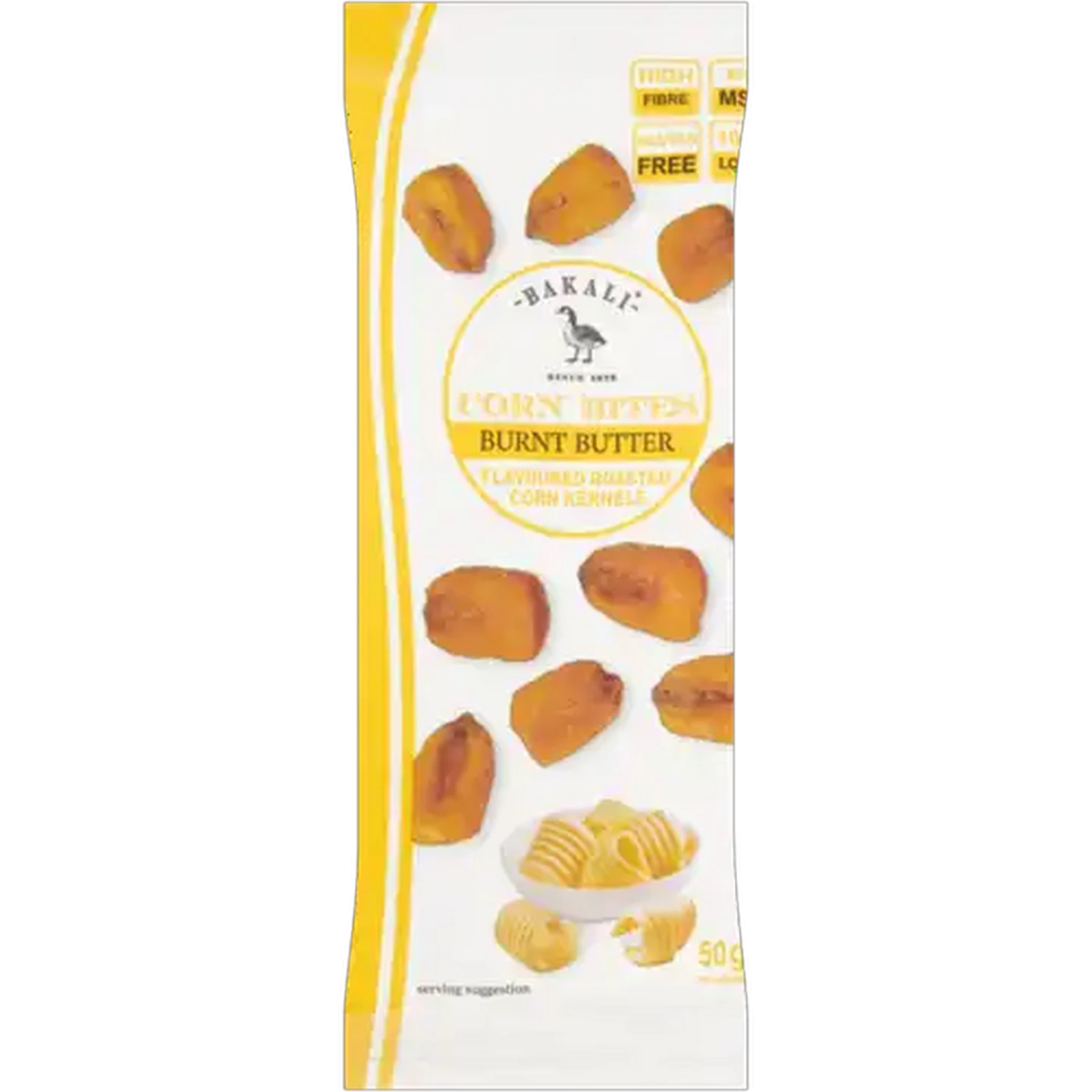 Image of Bakali Burnt Butter Flavoured Corn Bites 50g