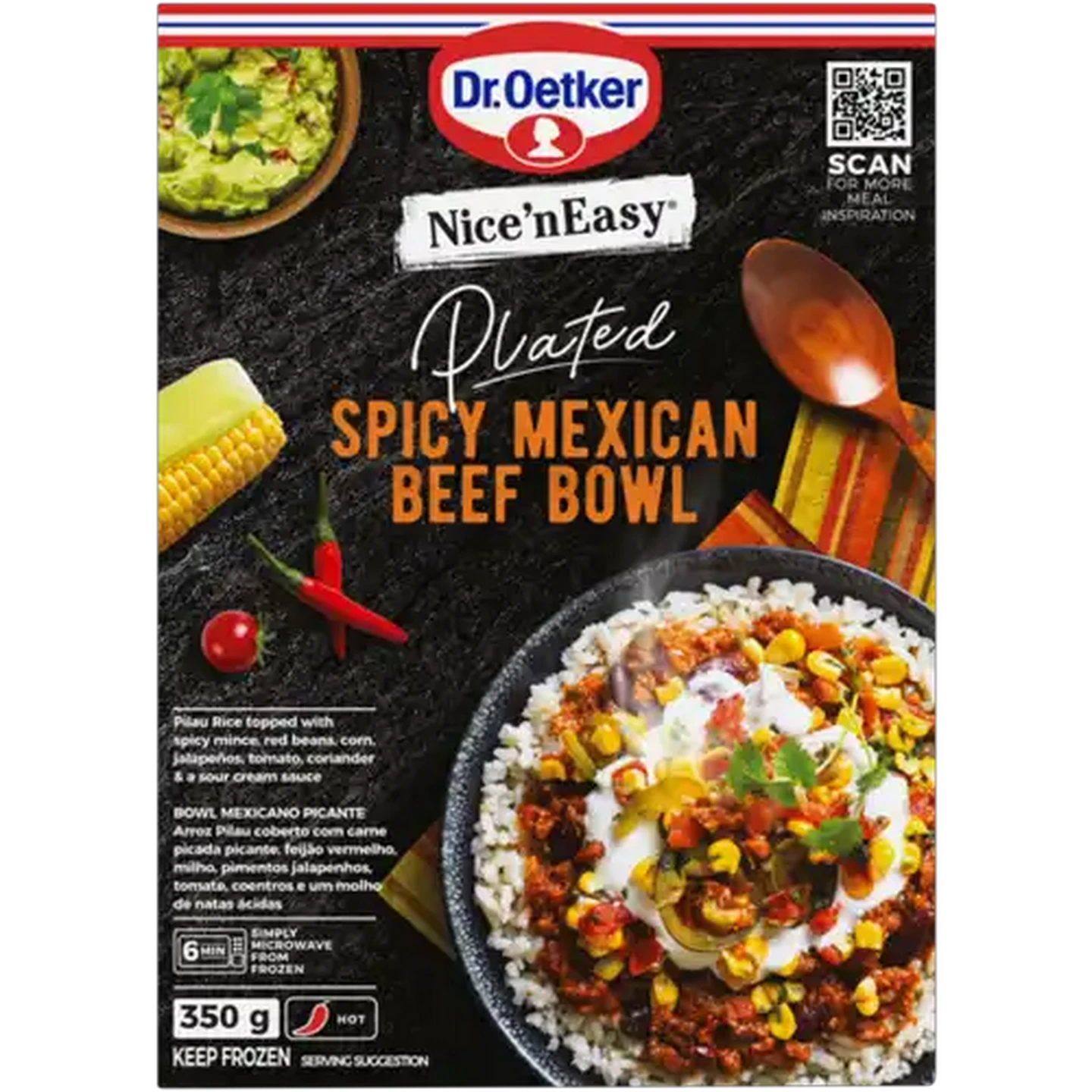 Image of Dr. Oetker Nice 'n Easy Frozen Spicy Mexican Beef Bowl 350g