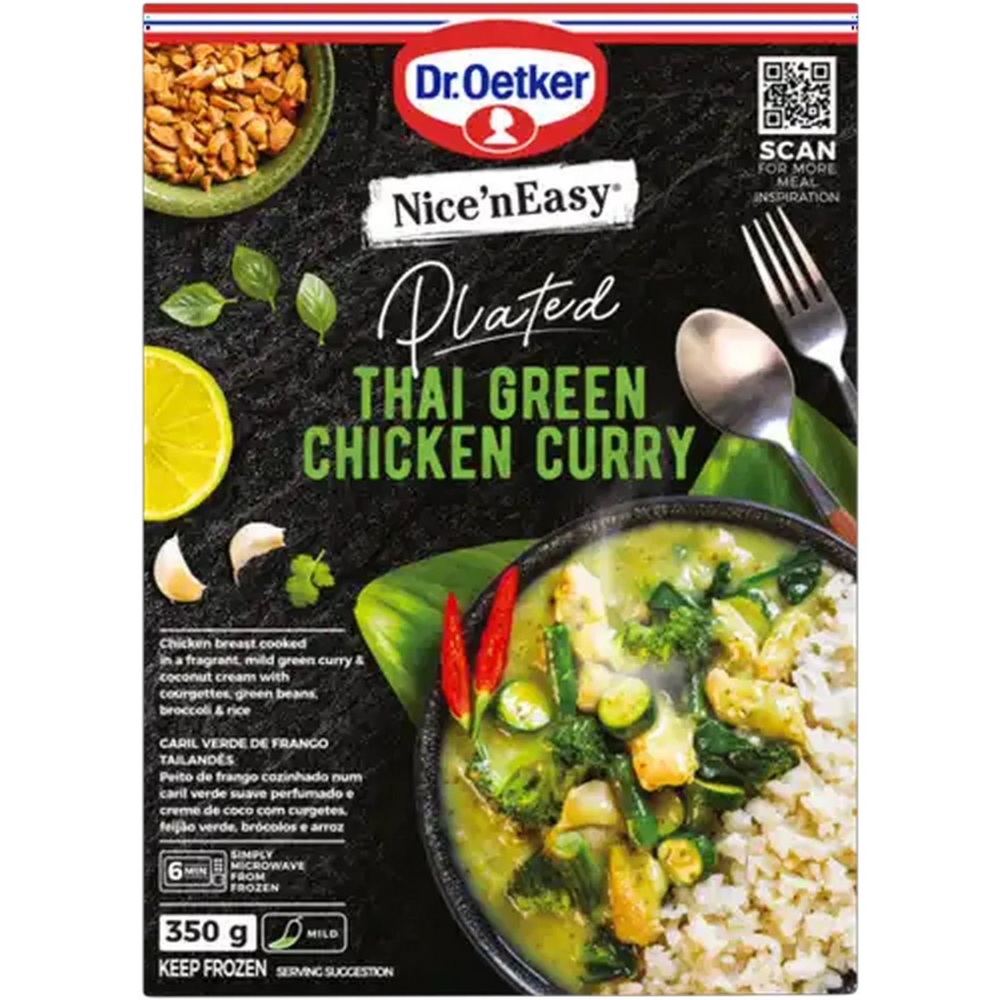 Image of Dr. Oetker Nice'nEasy Frozen Thai Green Chicken Curry 350g