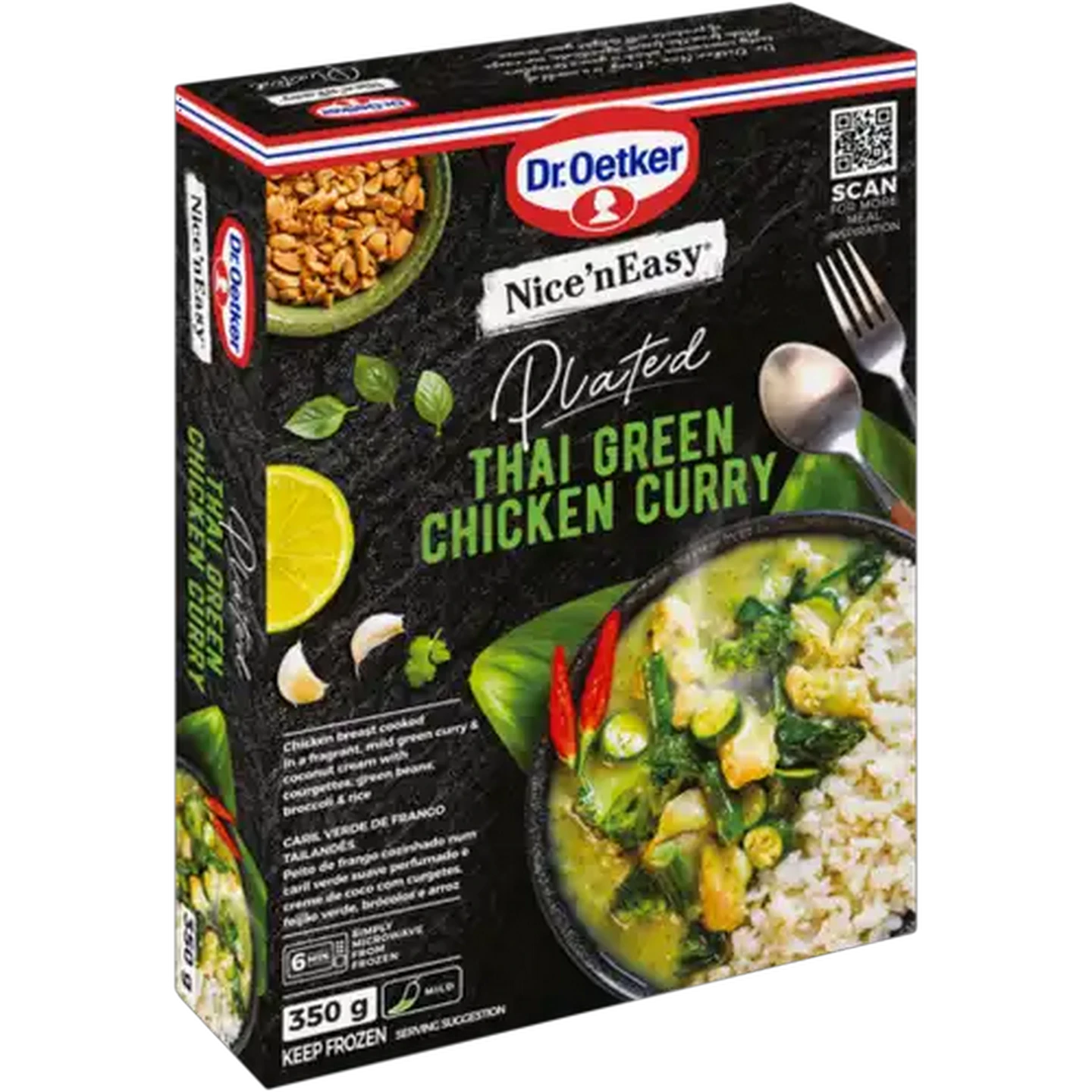 Image of Dr. Oetker Nice'nEasy Frozen Thai Green Chicken Curry 350g