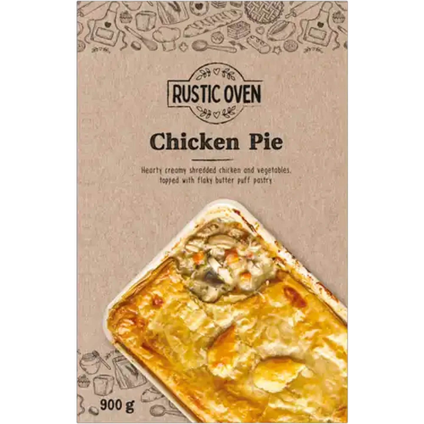 Image of Rustic Oven Frozen Chicken Pie 900g