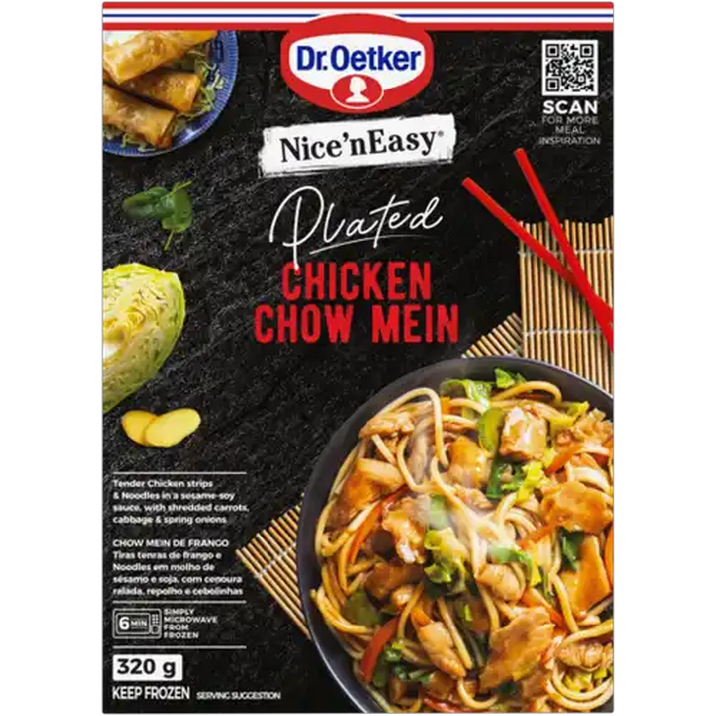Image of Dr. Oetker Nice'nEasy Frozen Chicken Chow Mein 320g