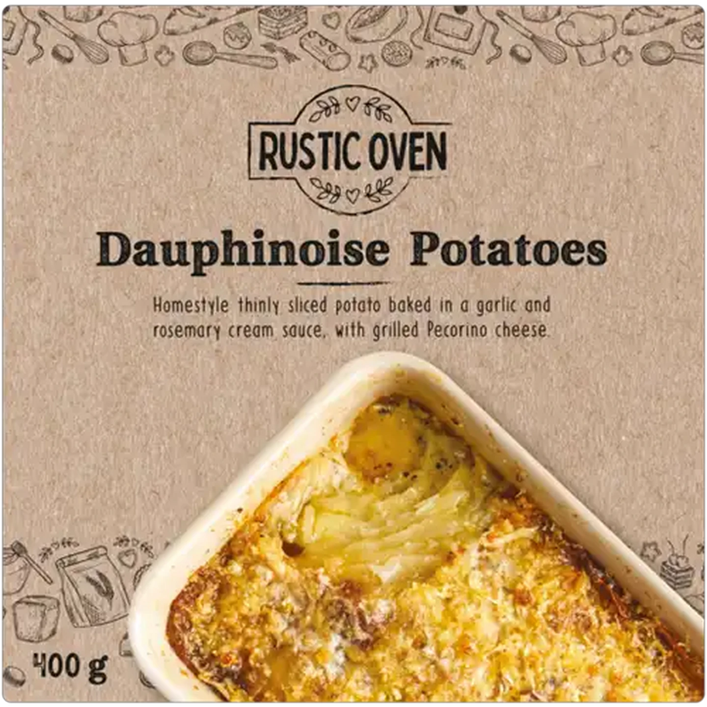 Image of Rustic Oven Frozen Dauphinoise Potatoes 400g