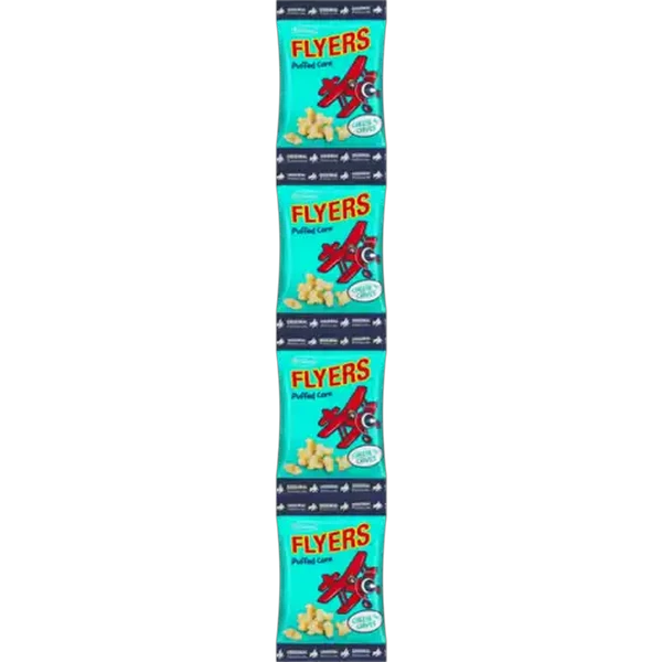Truda Flyers Cheese 'n Chives Puffed Corn 4 x 14g